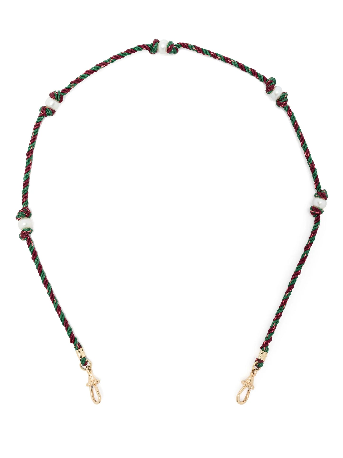 14kt yellow gold Mauli Silky braided necklace