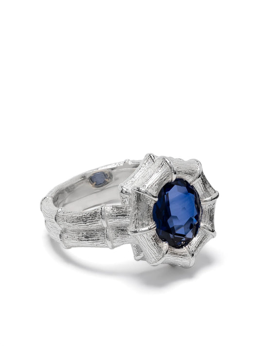 Bound Willow blue sapphire cocktail ring