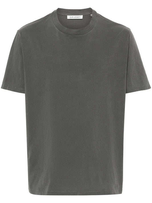 ribbed trim boxy T-shirt