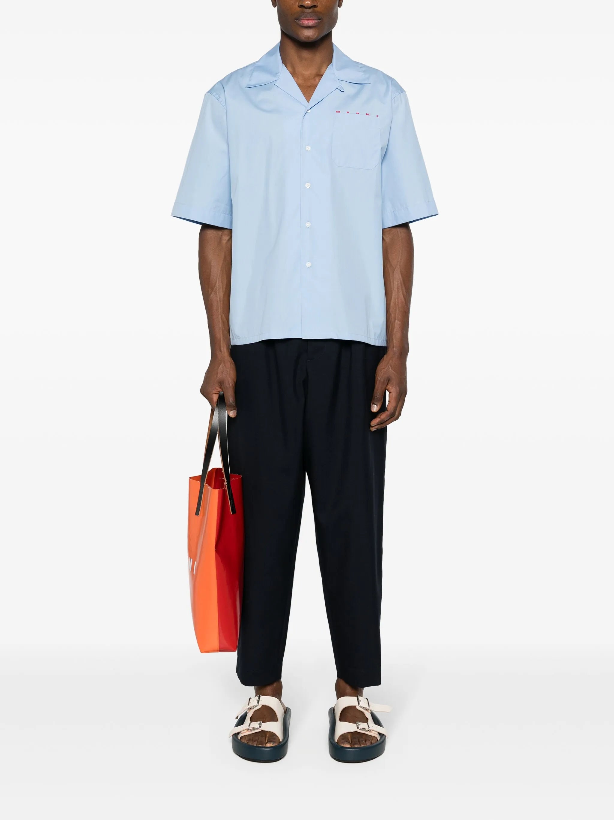 pleated cropped trousers