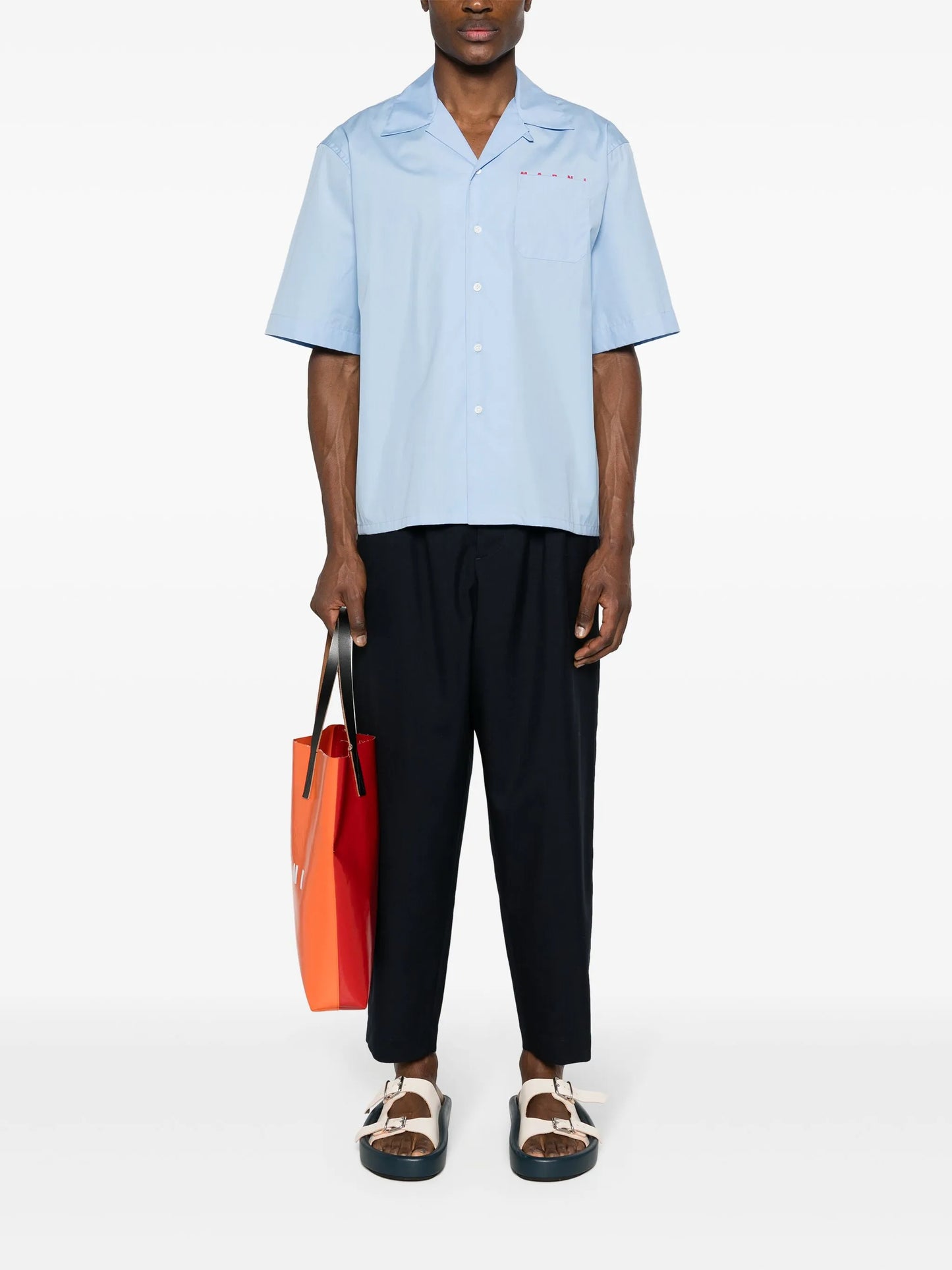 pleated cropped trousers