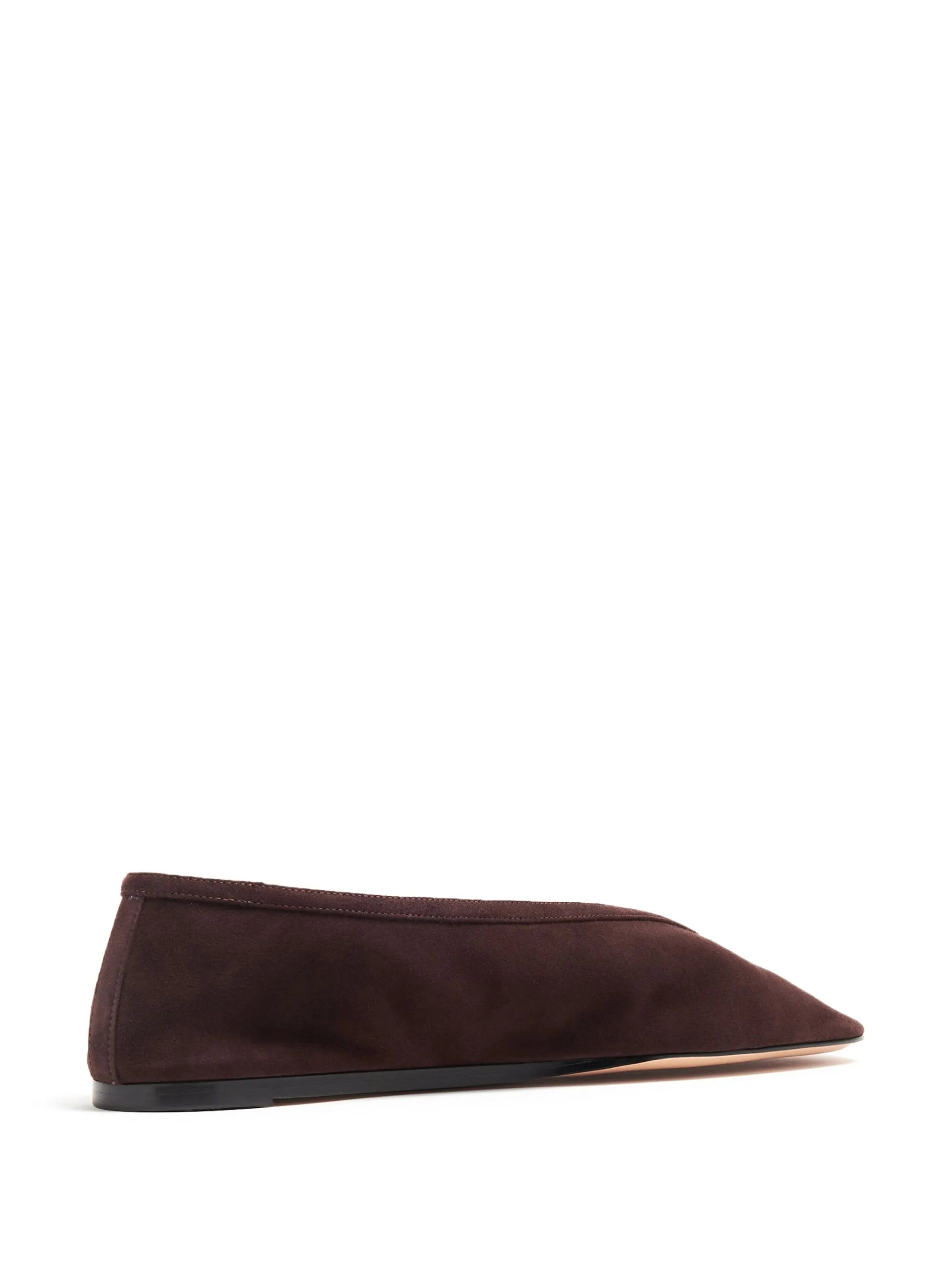 Luna suede ballerina shoes