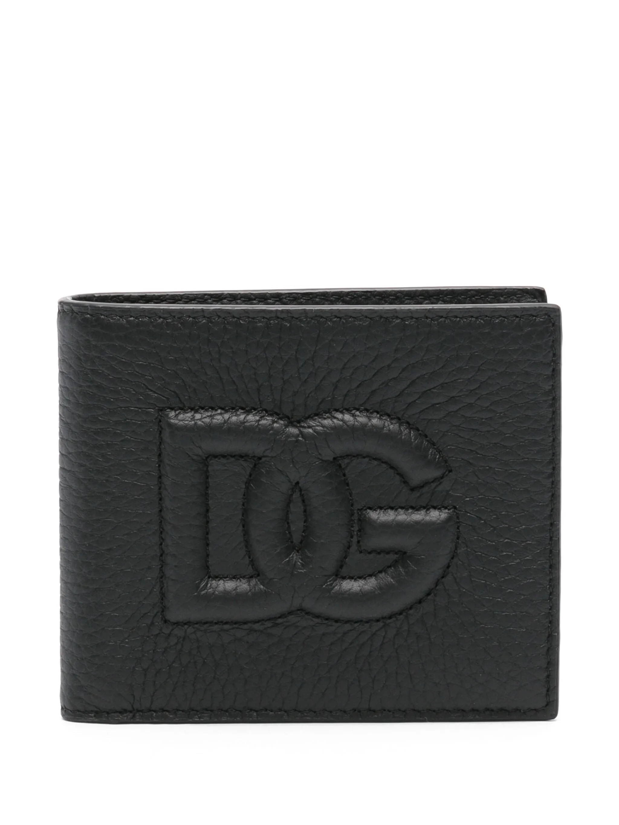 logo-embossed bi-fold wallet