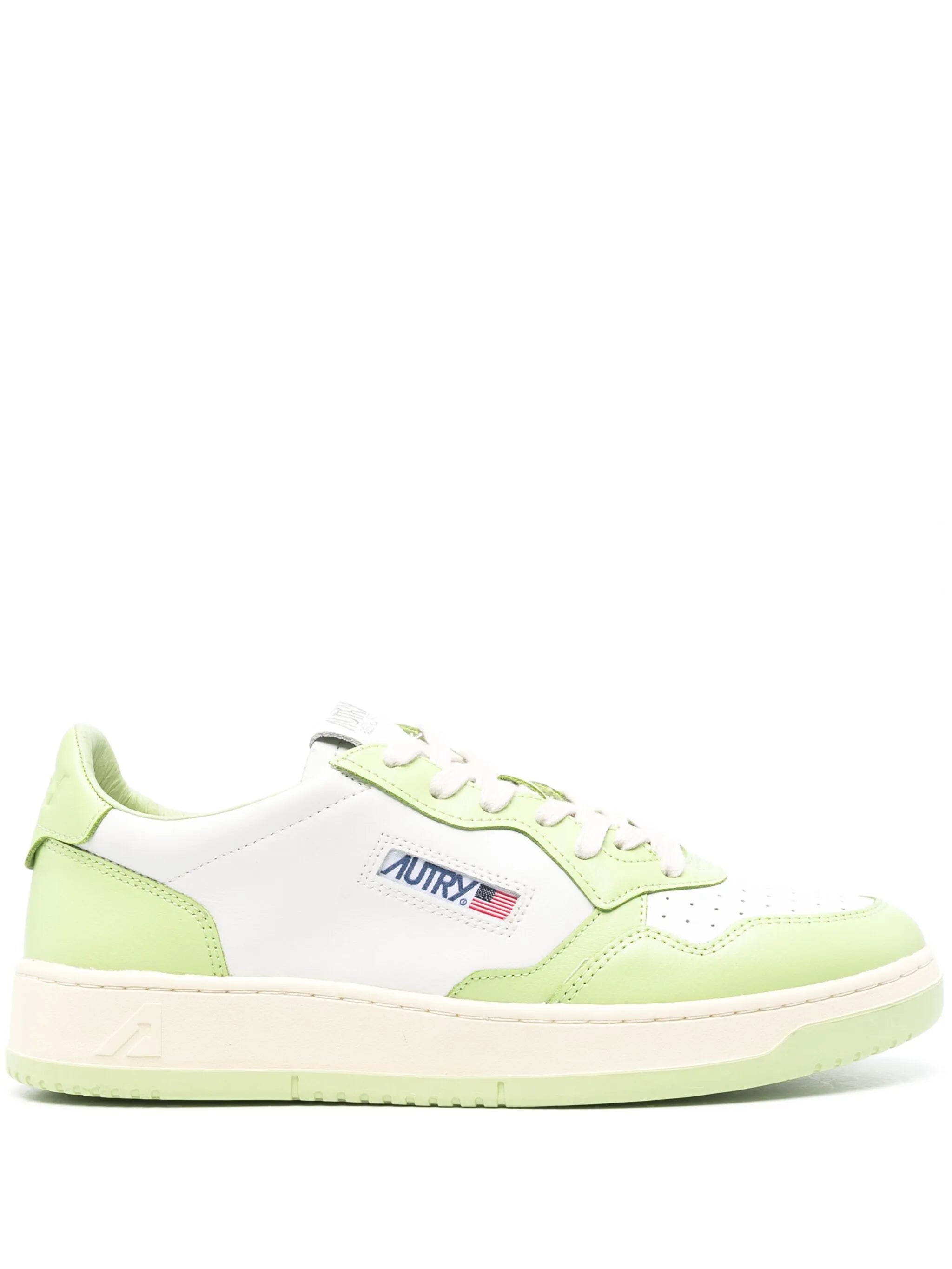 Medalist panelled leather sneakers