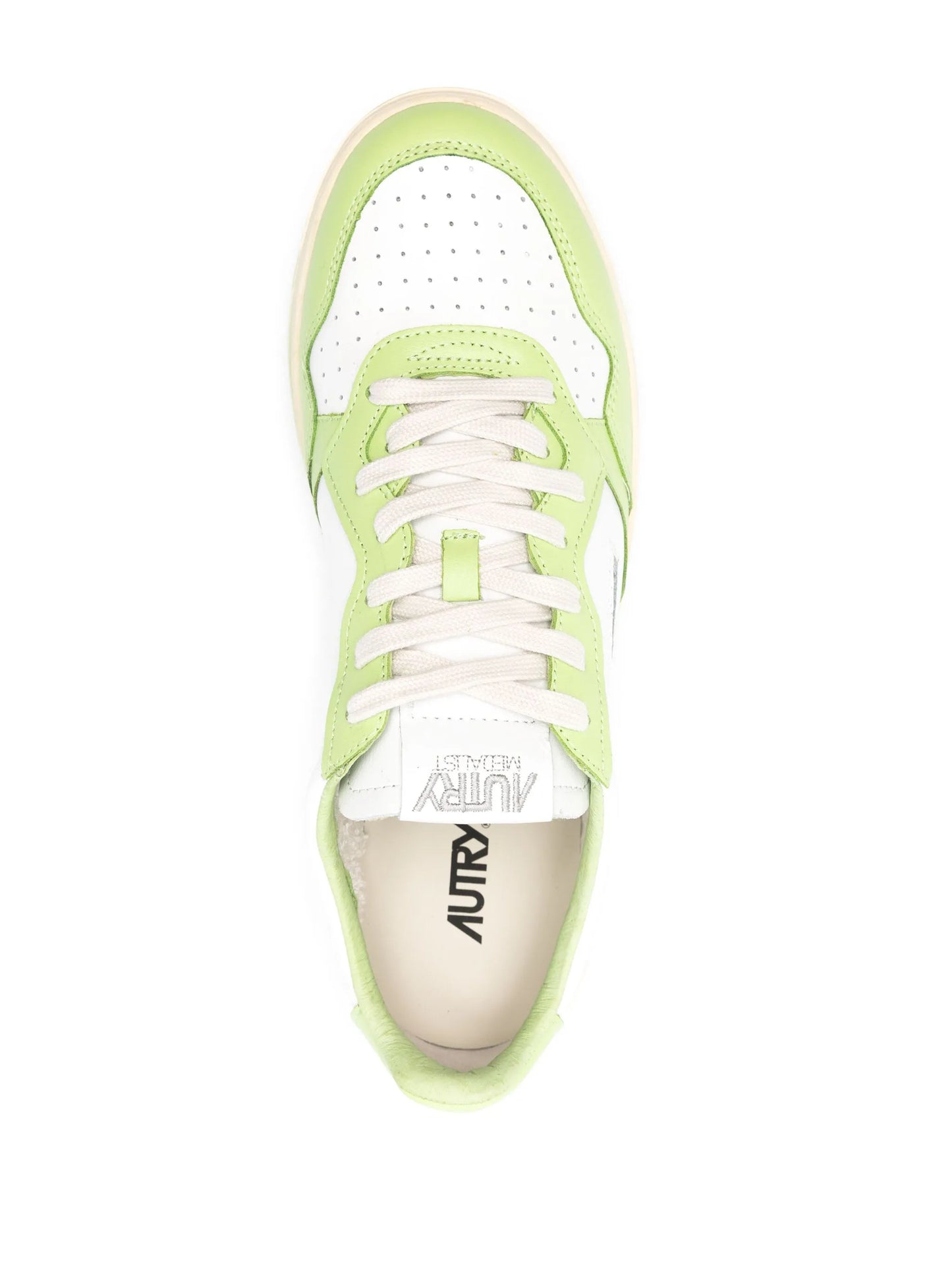 Medalist panelled leather sneakers