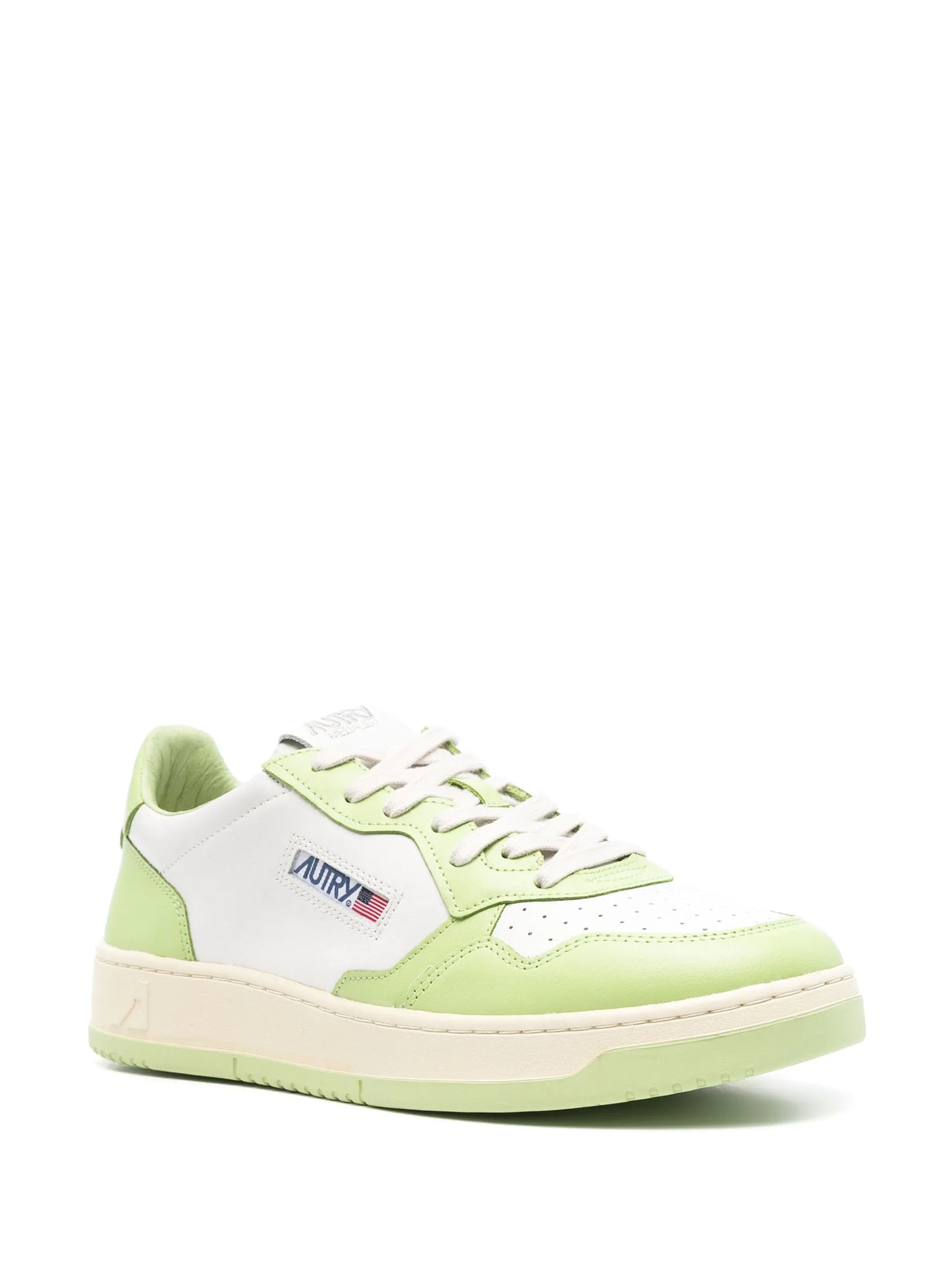 Medalist panelled leather sneakers