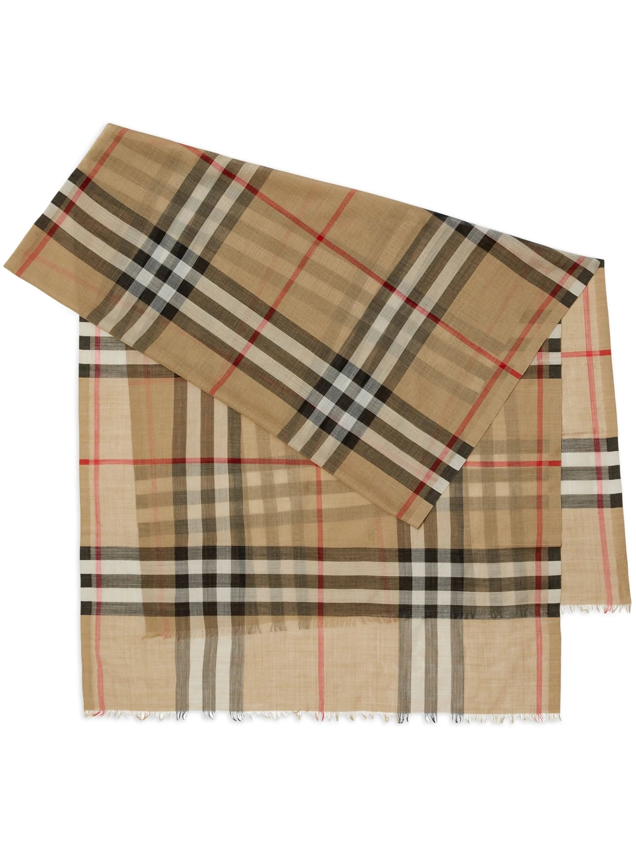 check-print scarf