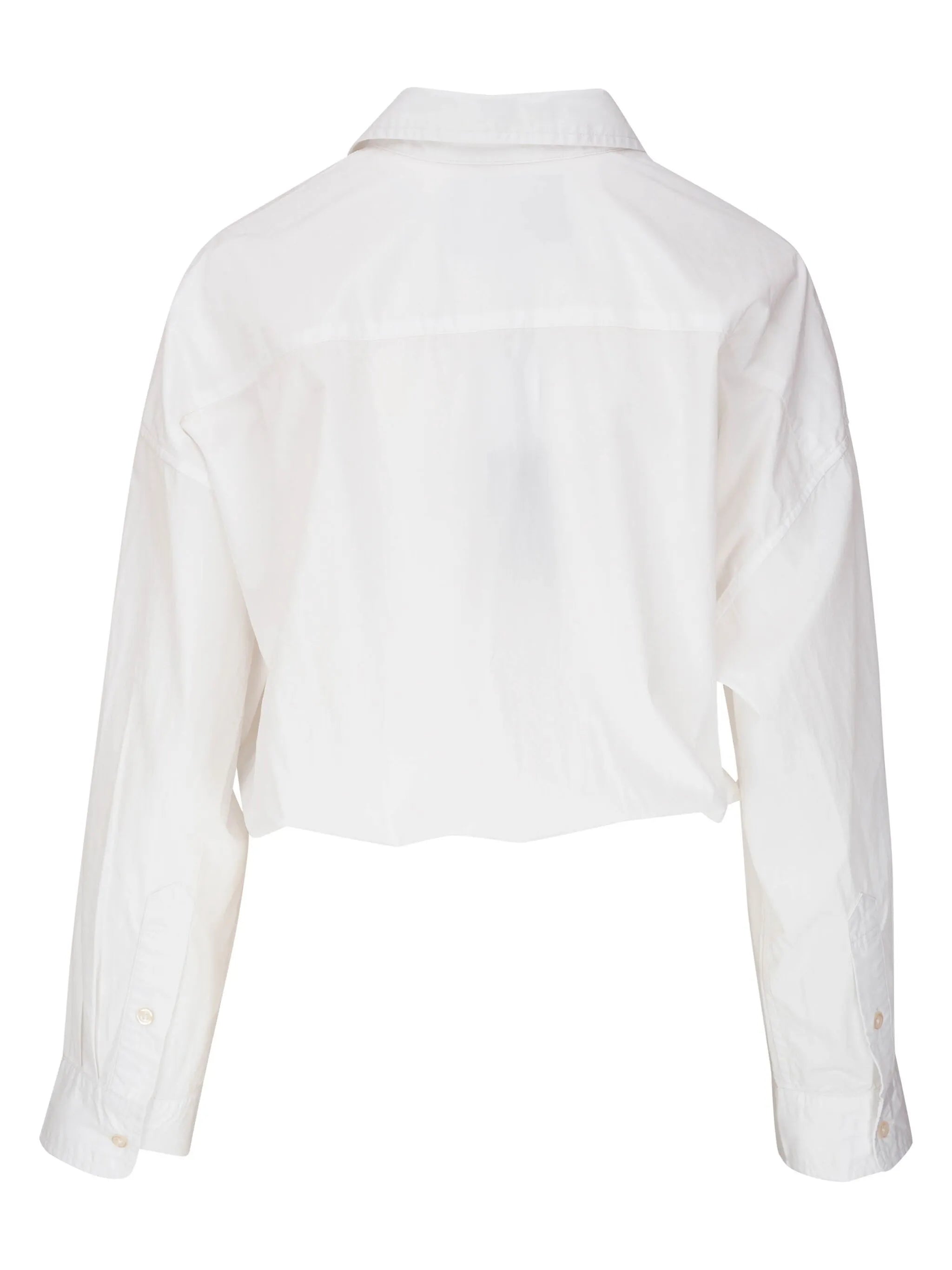 cropped cotton shirt