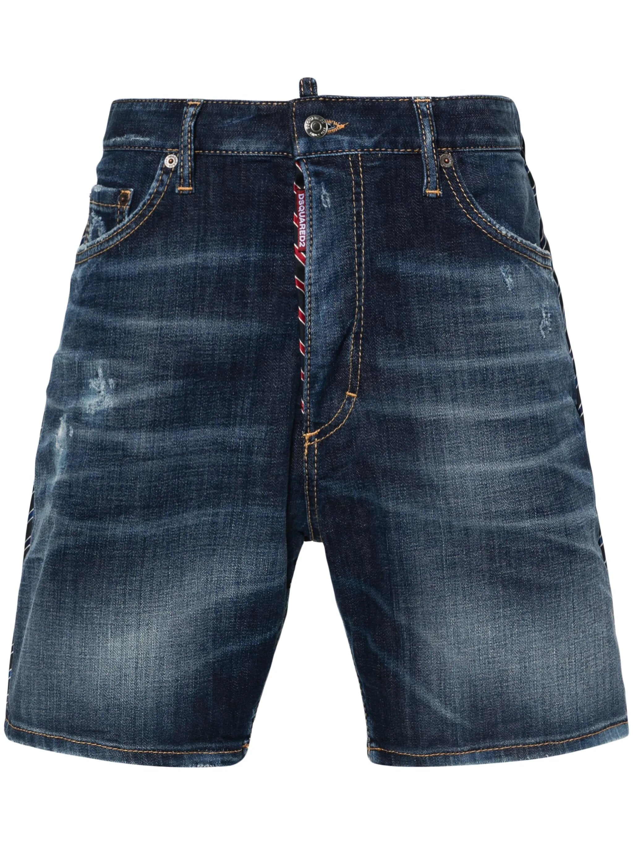 Dark Easy Ripped Wash Marine shorts