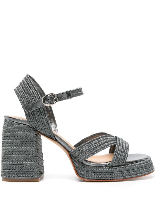 Valle 100mm metallic sandals