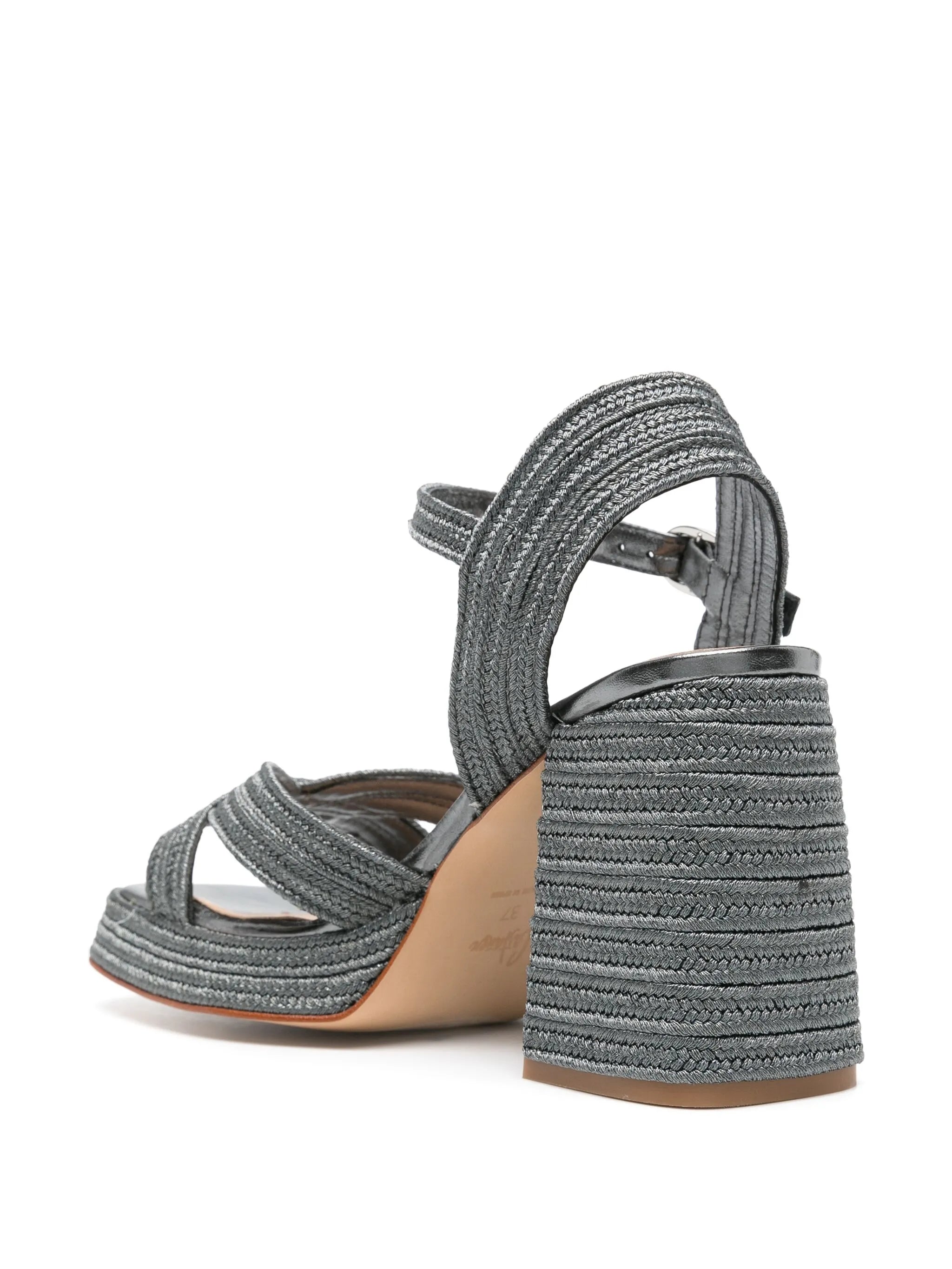 Valle 100mm metallic sandals