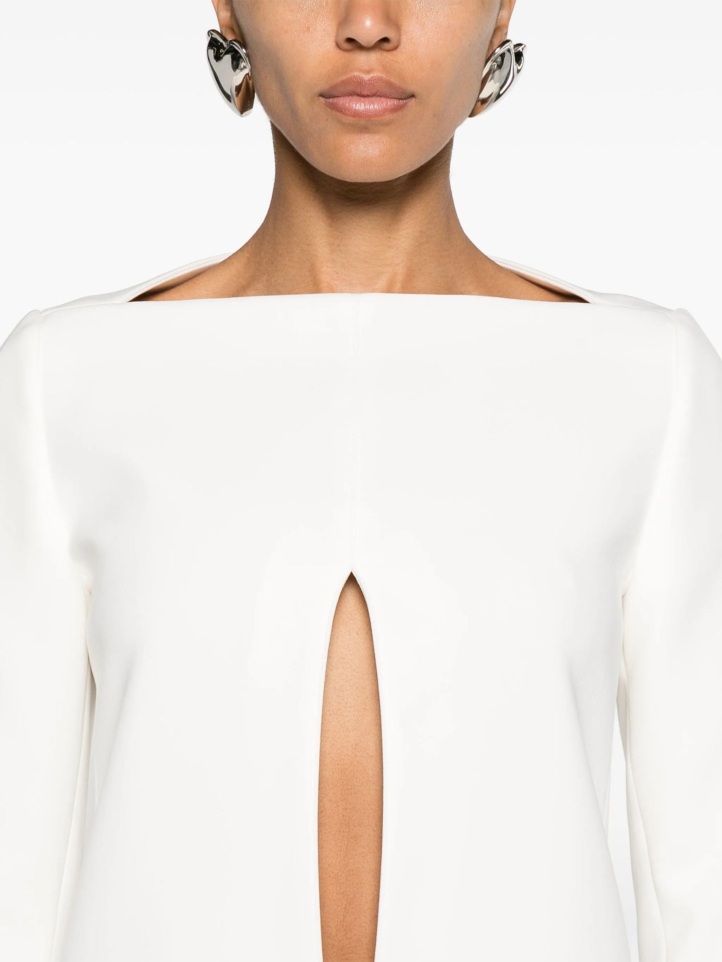 cut-out tailored minidress