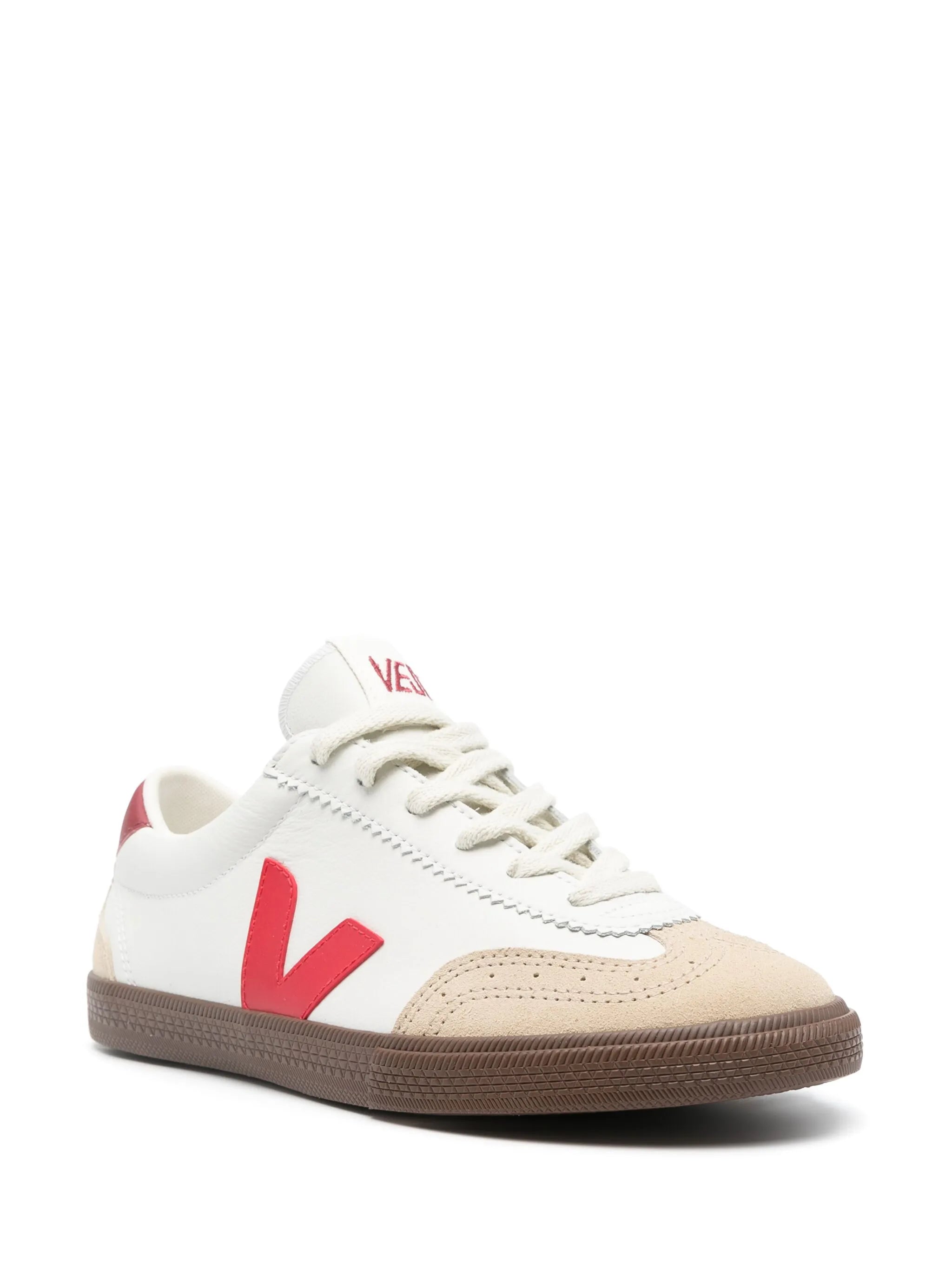 Volley suede-panelled sneakers