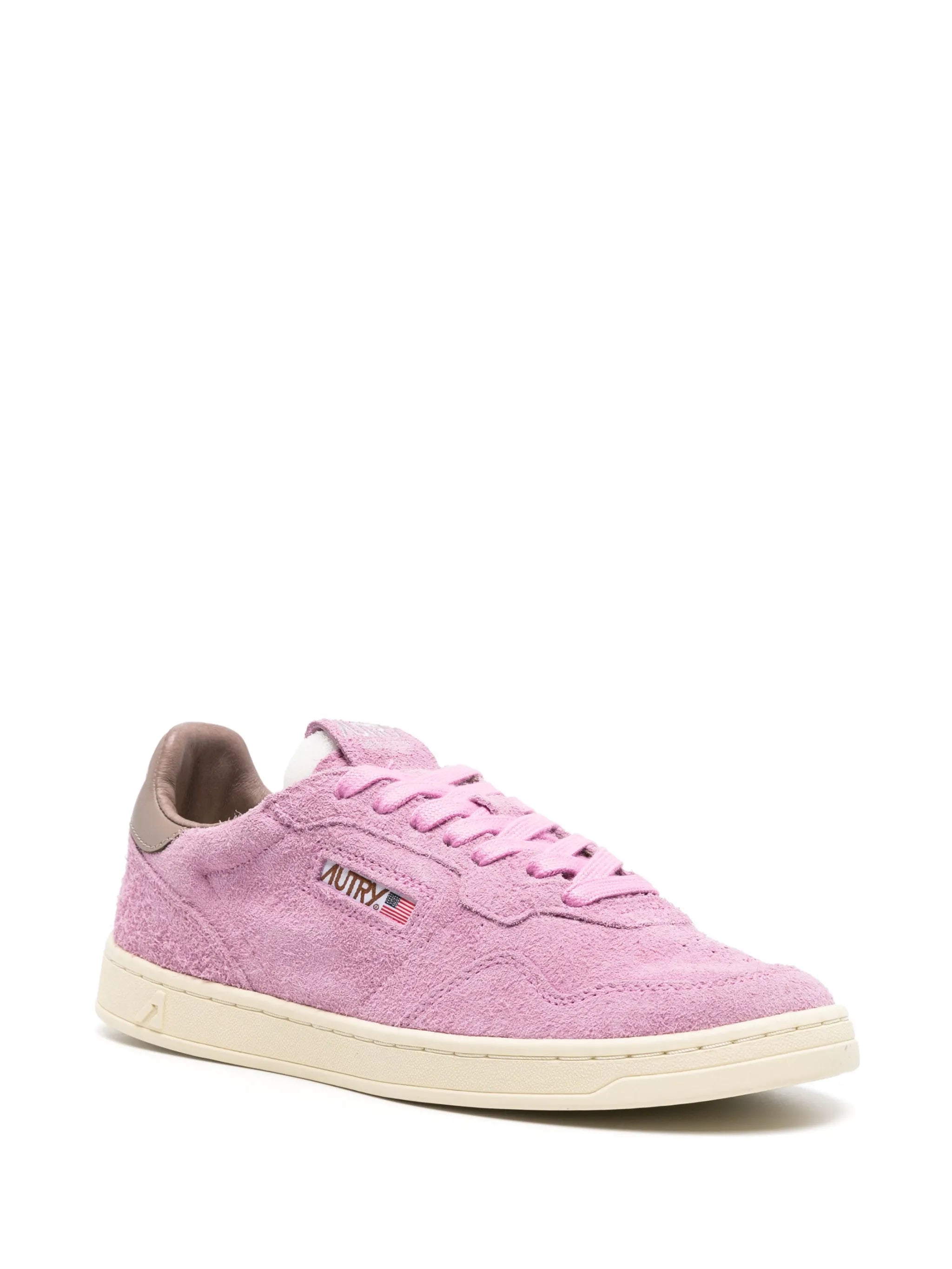 lace-up suede sneakers