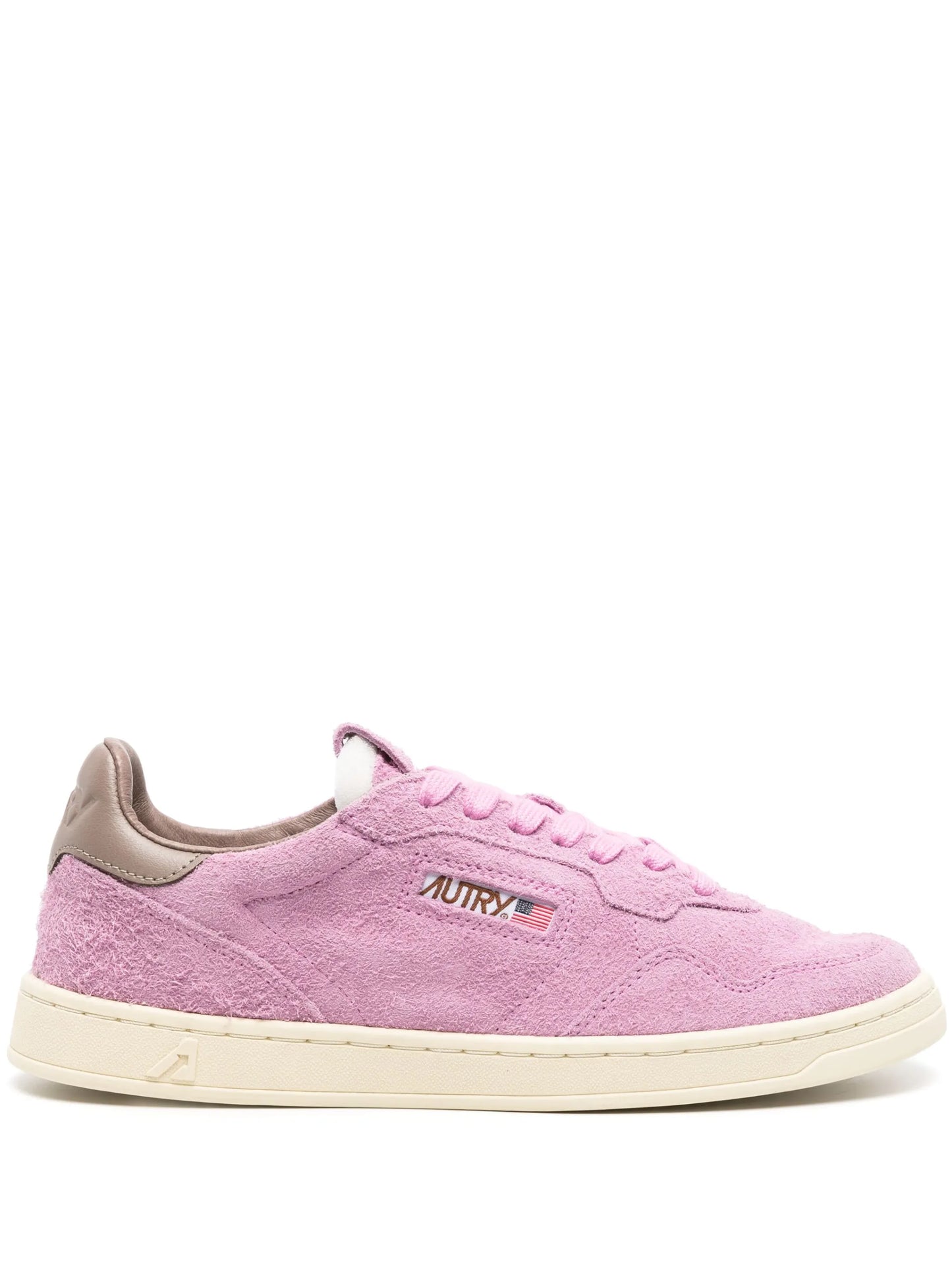 lace-up suede sneakers