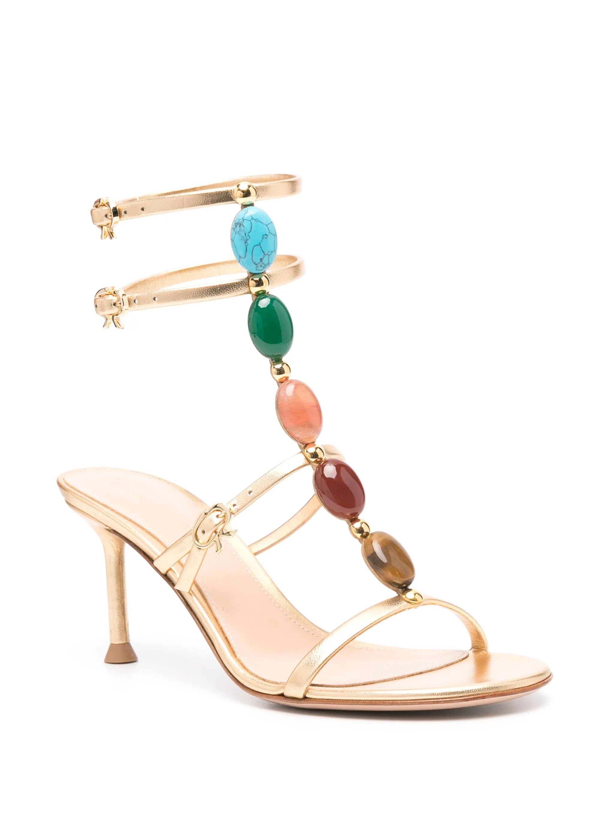 70mm Shanti leather sandals