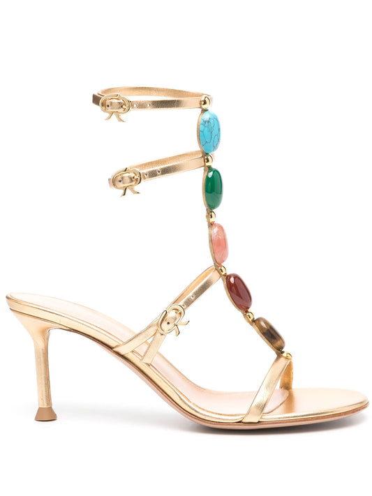 70mm Shanti leather sandals