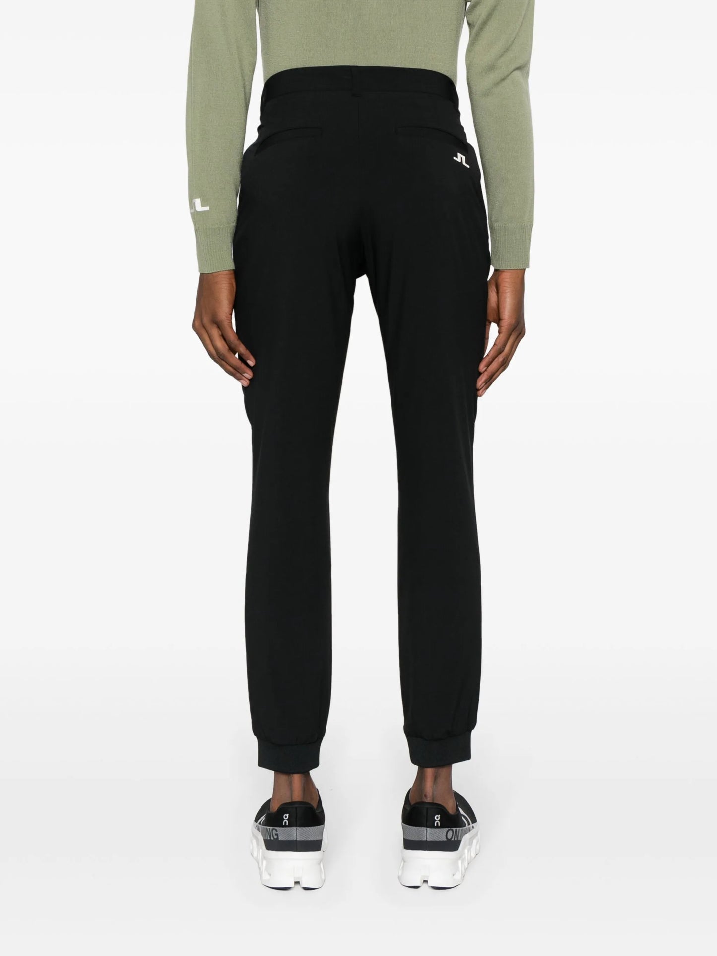 Cuff mid-rise track trousers