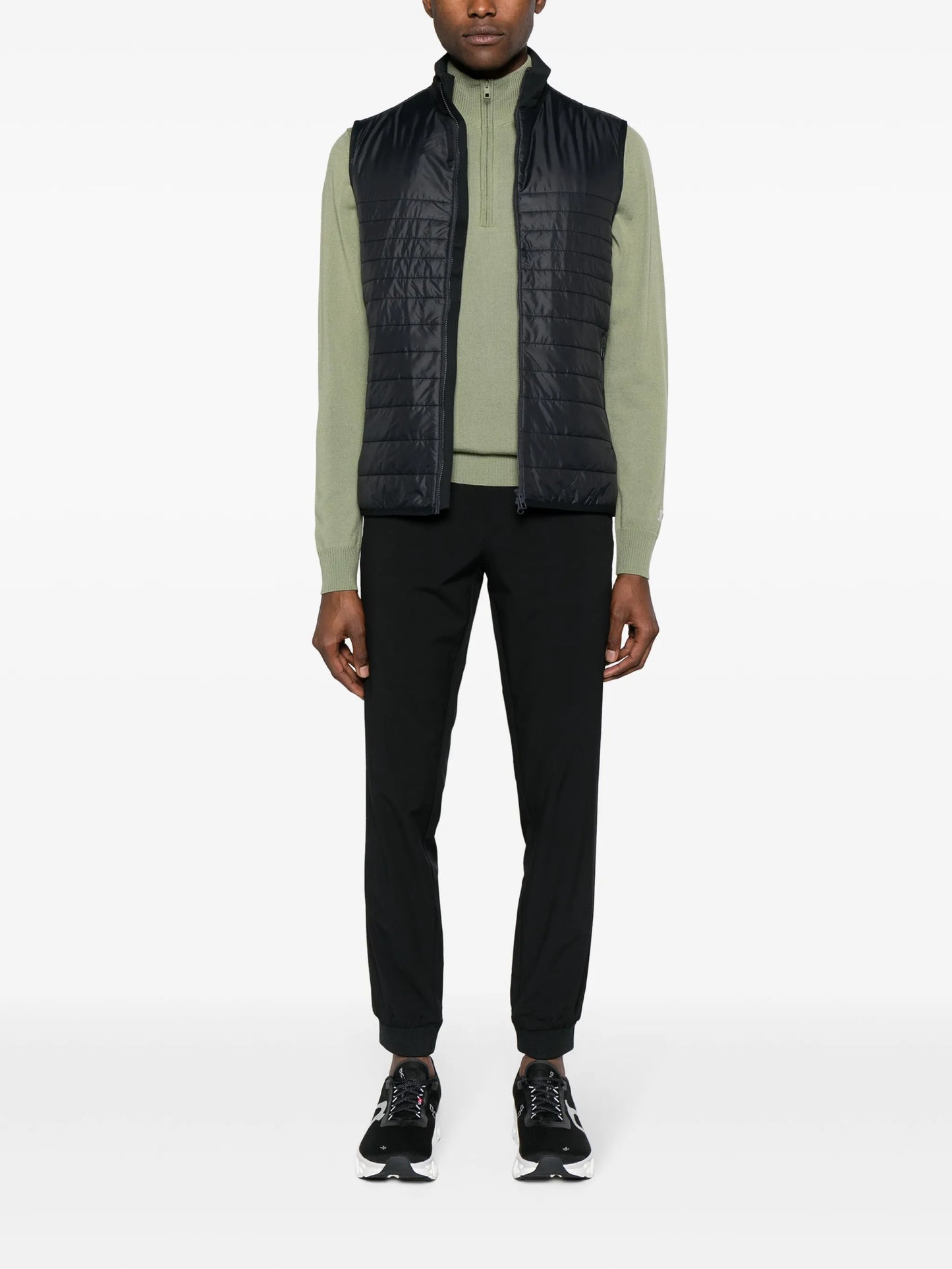 Cuff mid-rise track trousers