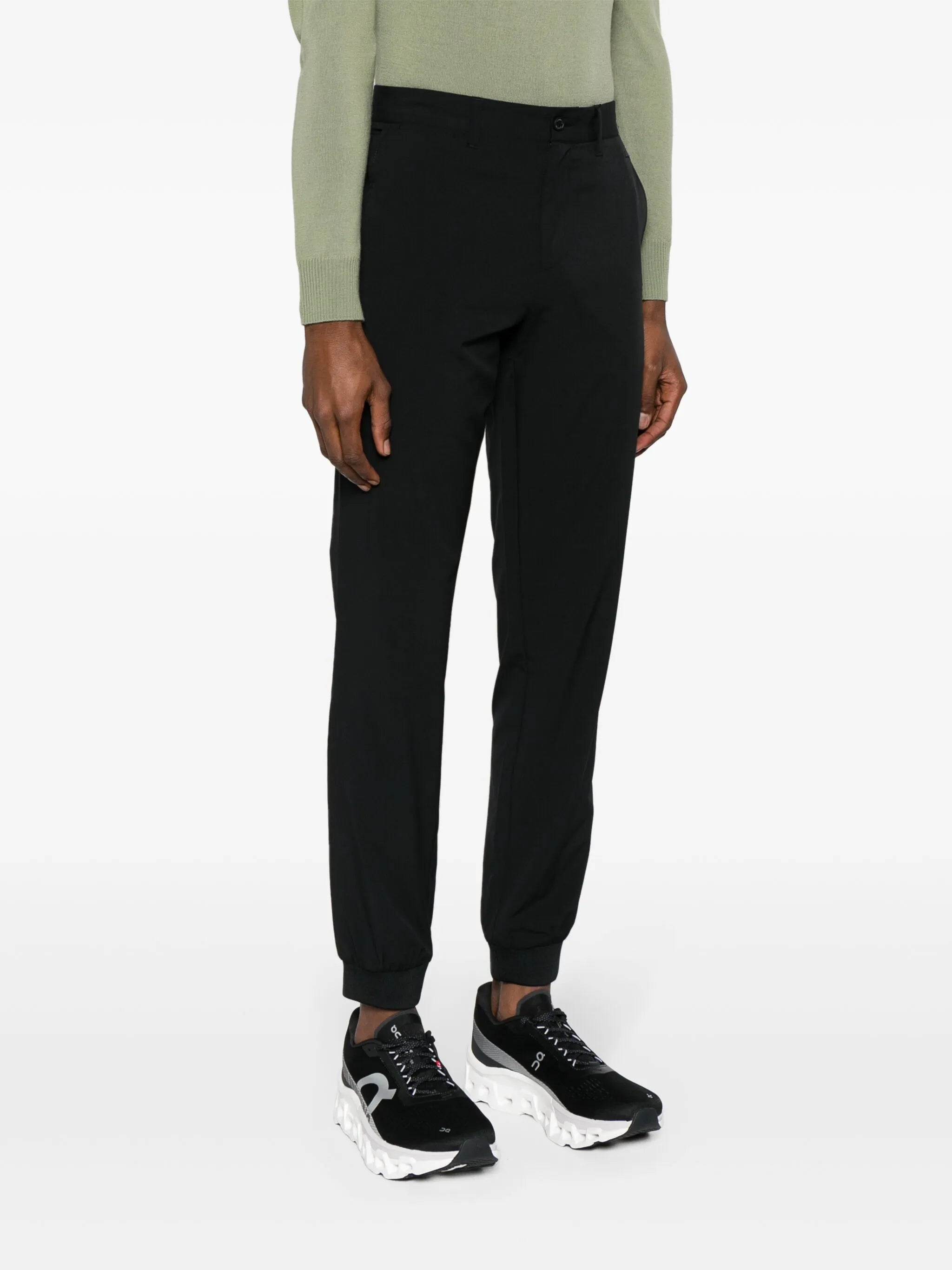 Cuff mid-rise track trousers