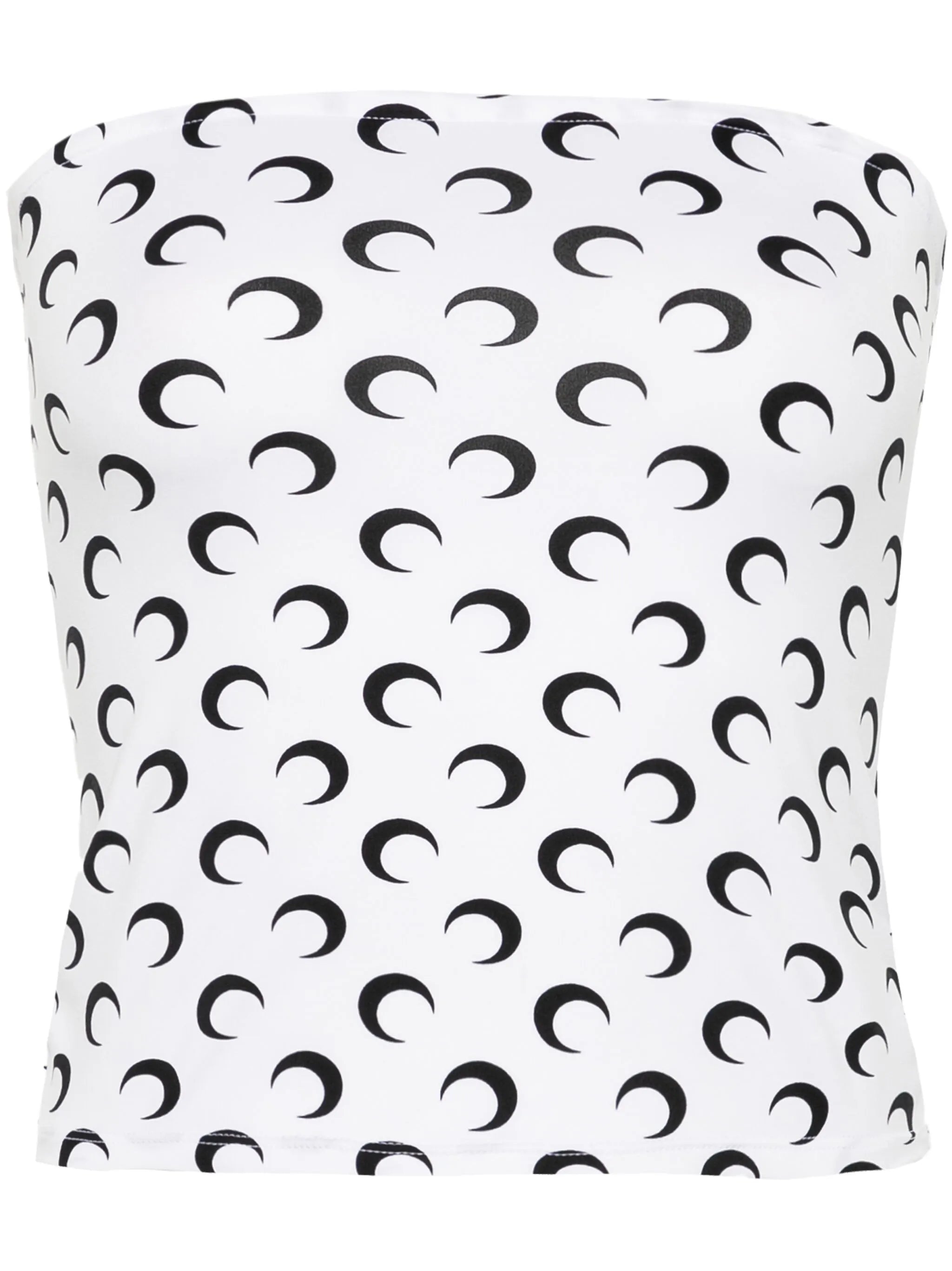 Moon-print tube top
