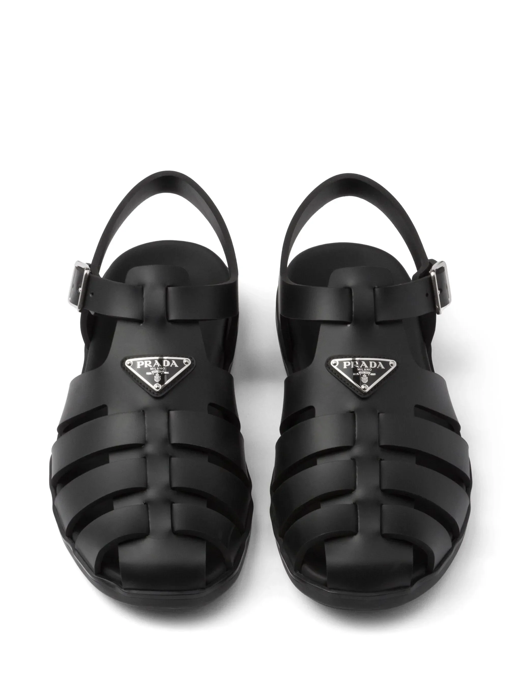 triangle-logo sandals