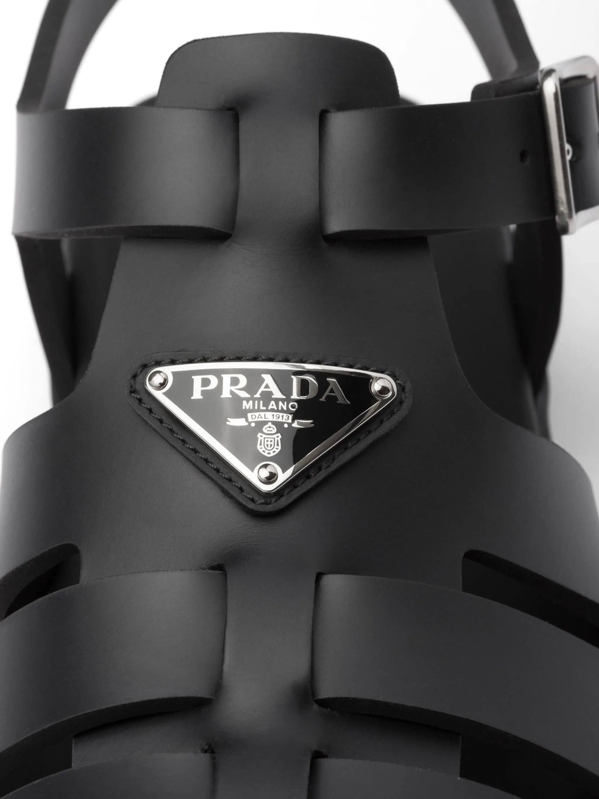 triangle-logo sandals