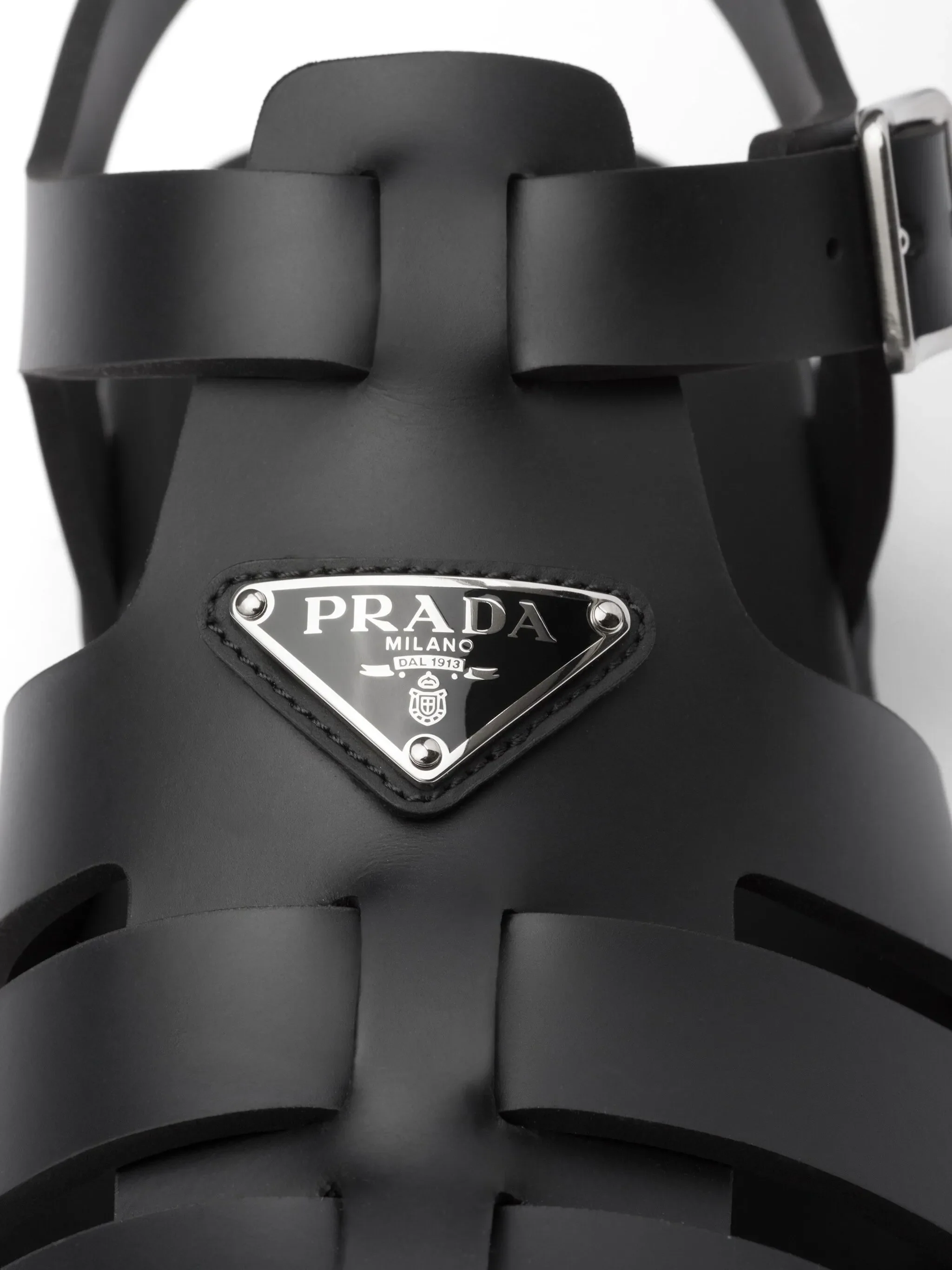 triangle-logo sandals