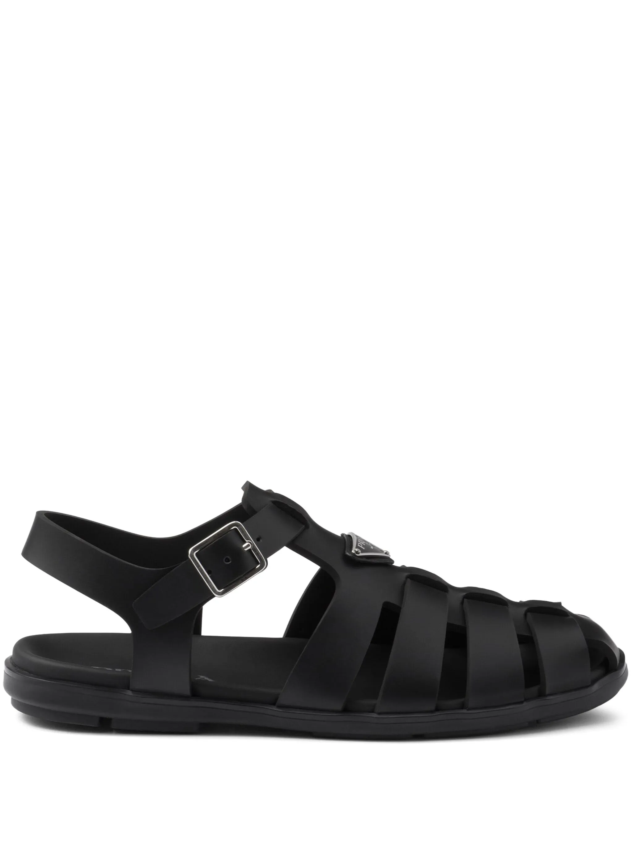 triangle-logo sandals