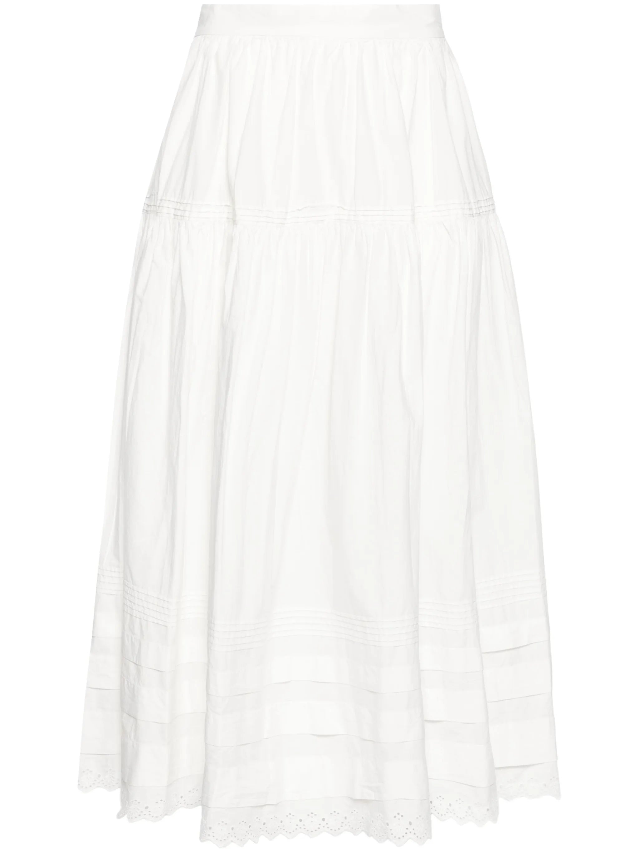 Sebastiane A-line midi skirt