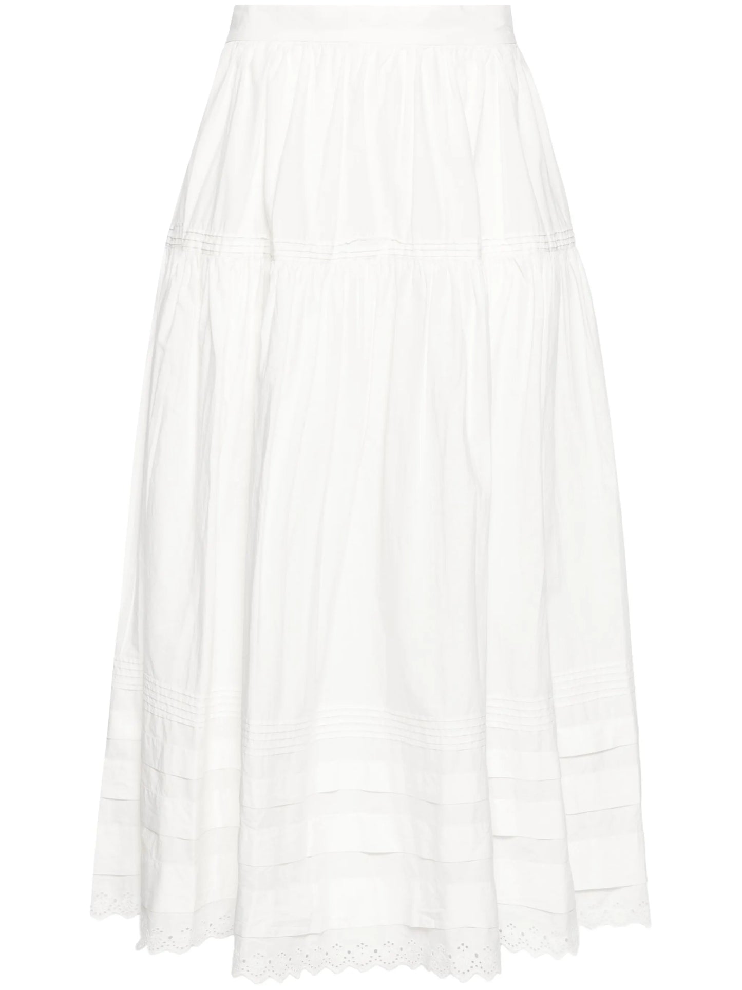 Sebastiane A-line midi skirt