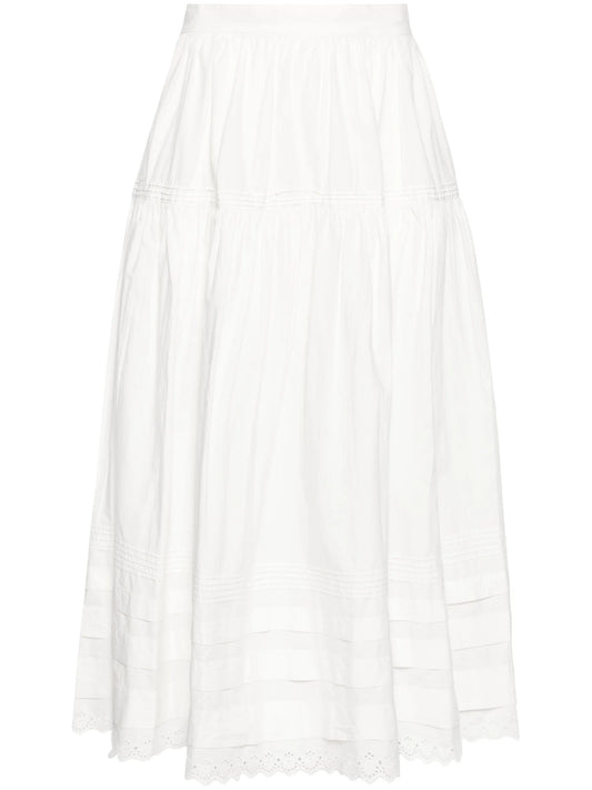 Sebastiane A-line midi skirt