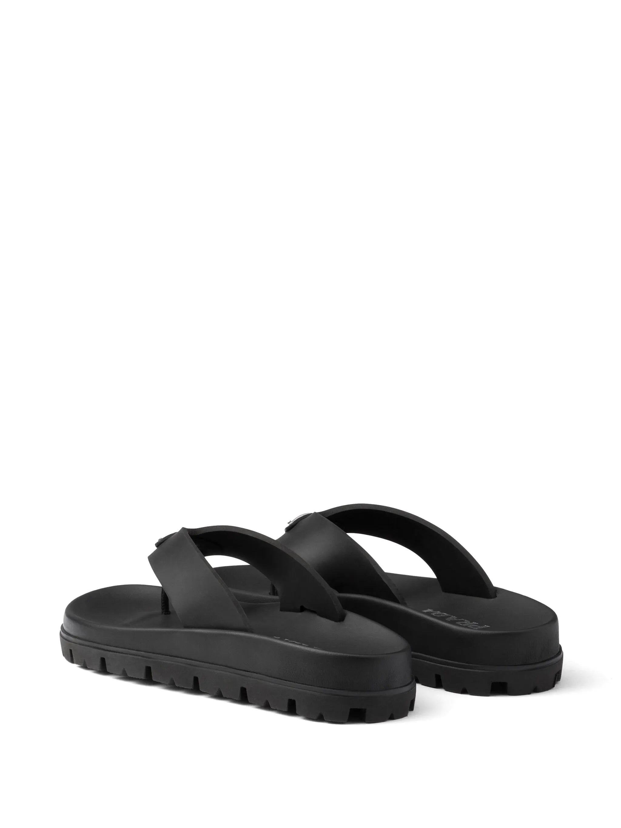 triangle-logo flip flops