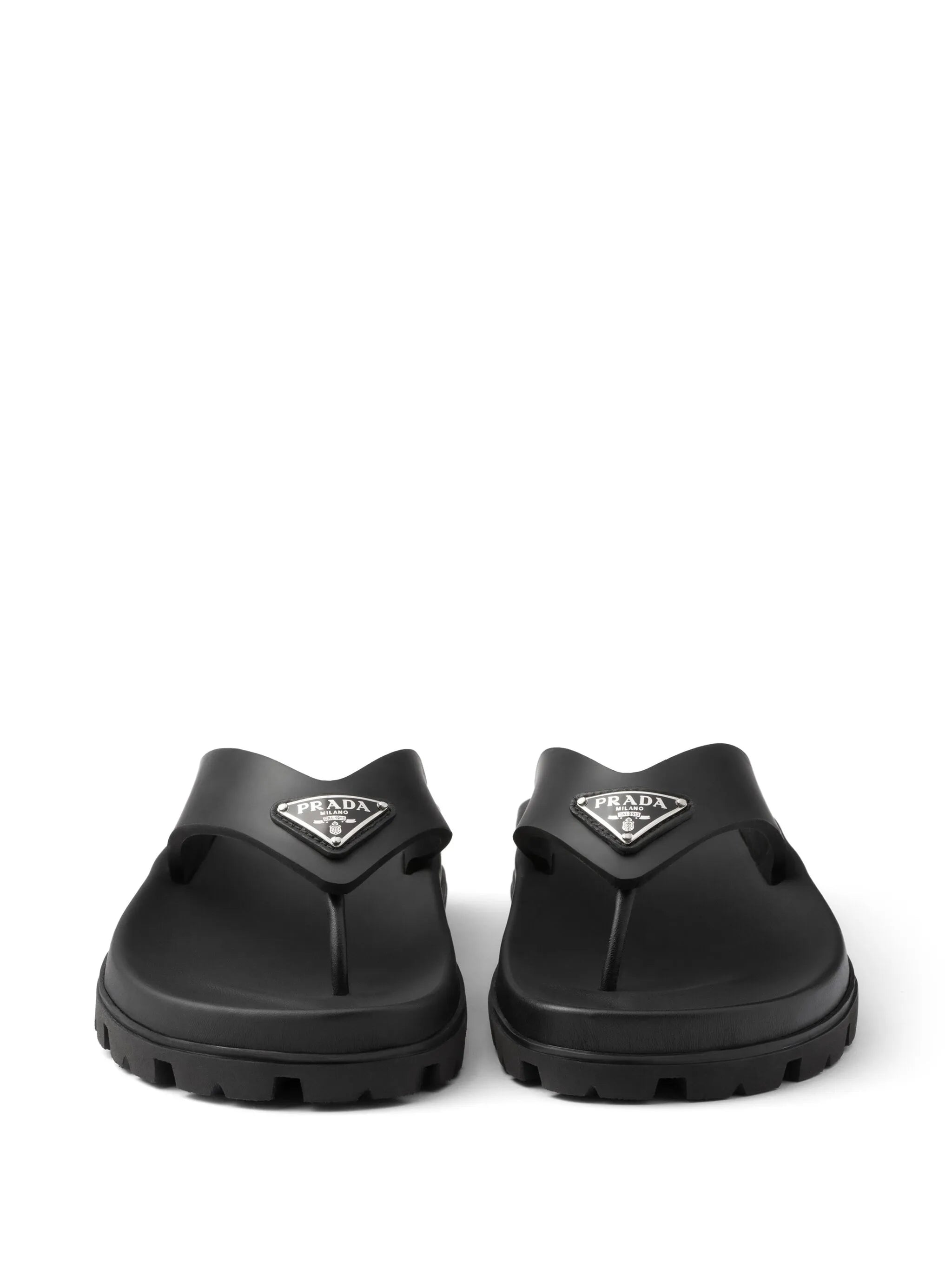 triangle-logo flip flops