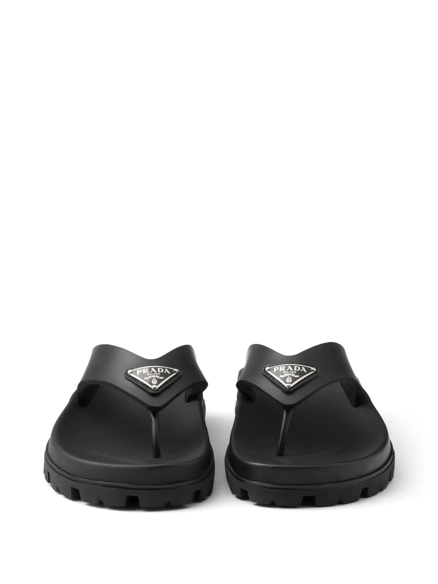 triangle-logo flip flops