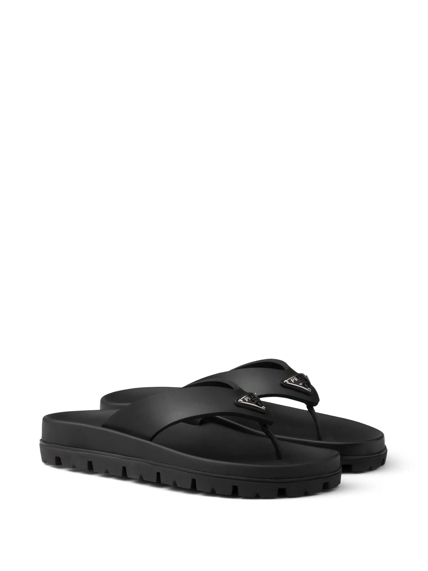 triangle-logo flip flops