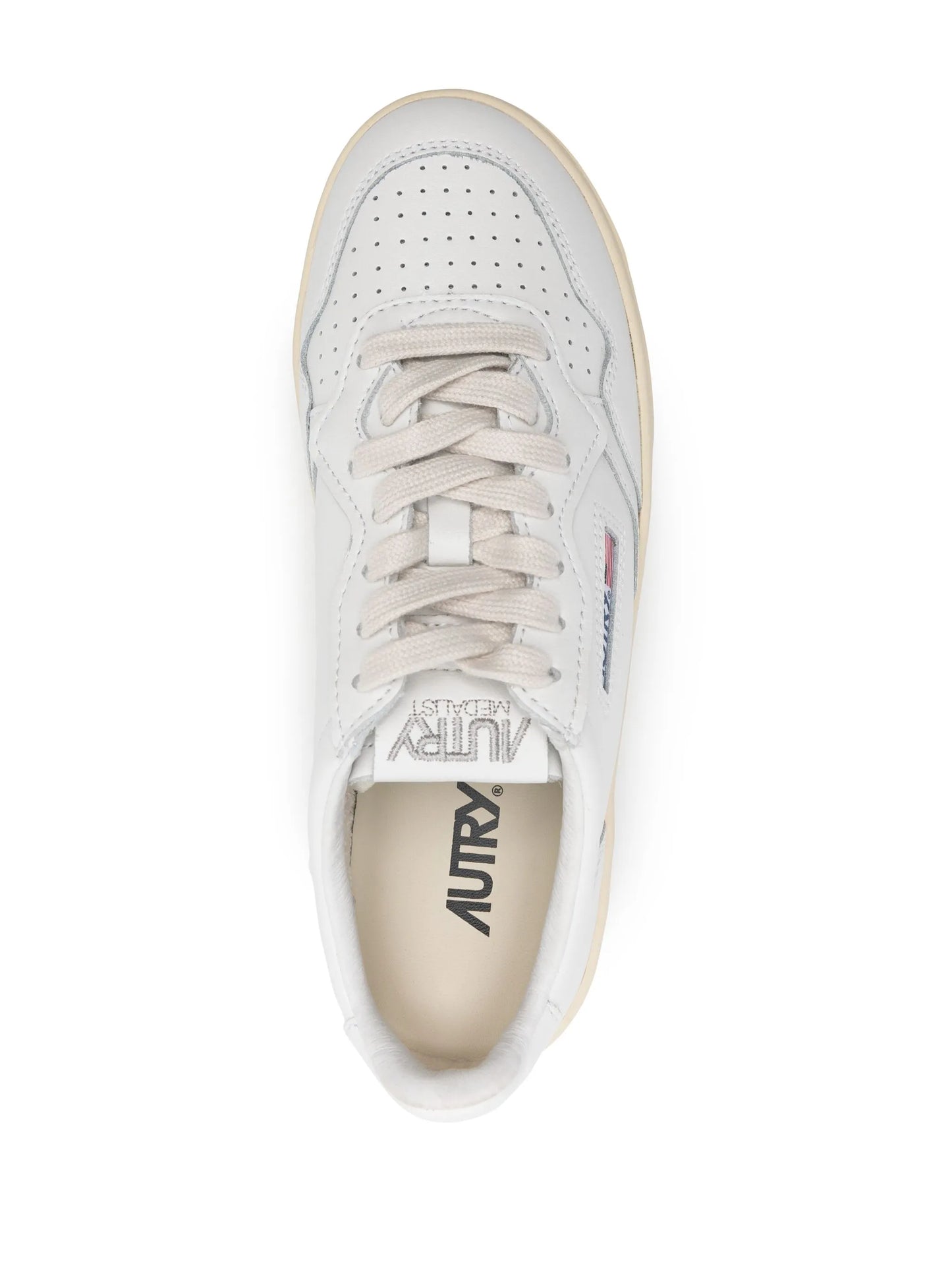 Medalist platform leather sneakers