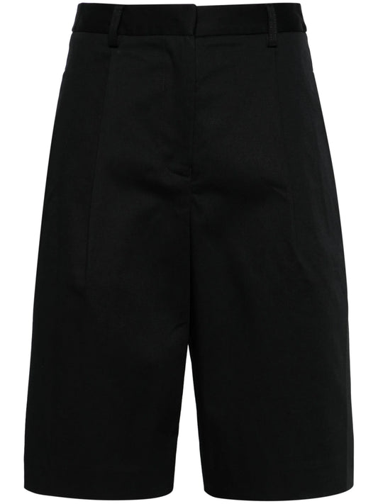 high-waist chino shorts