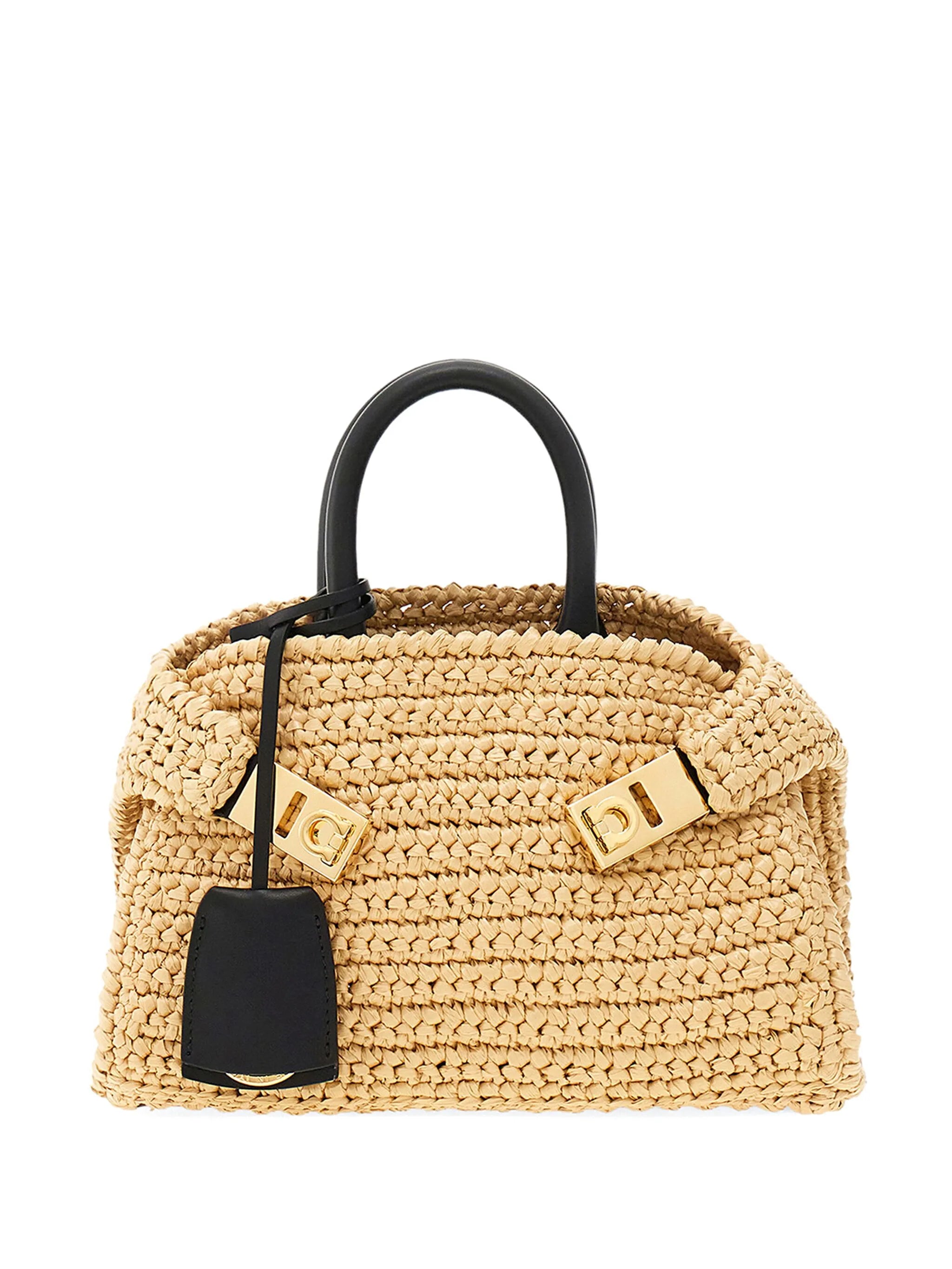 Hug Mini weaved tote bag