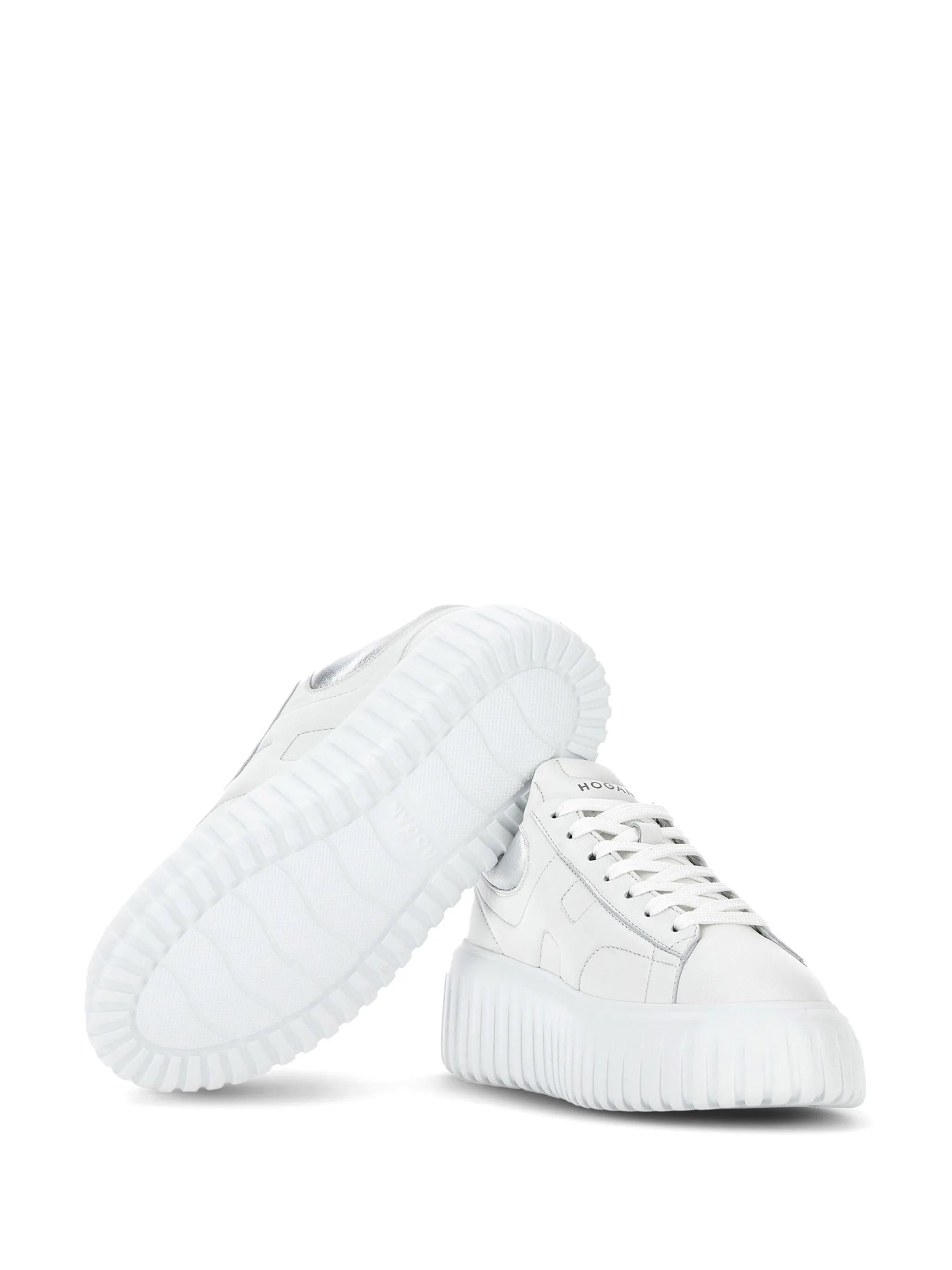 H-Stripes lace-up leather sneakers