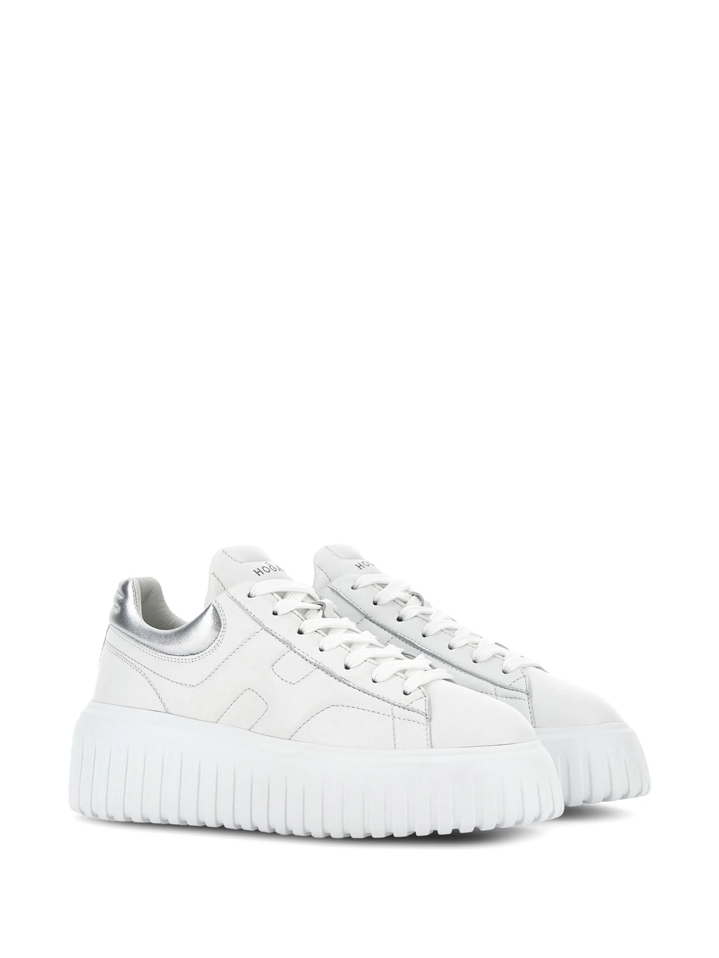 H-Stripes lace-up leather sneakers