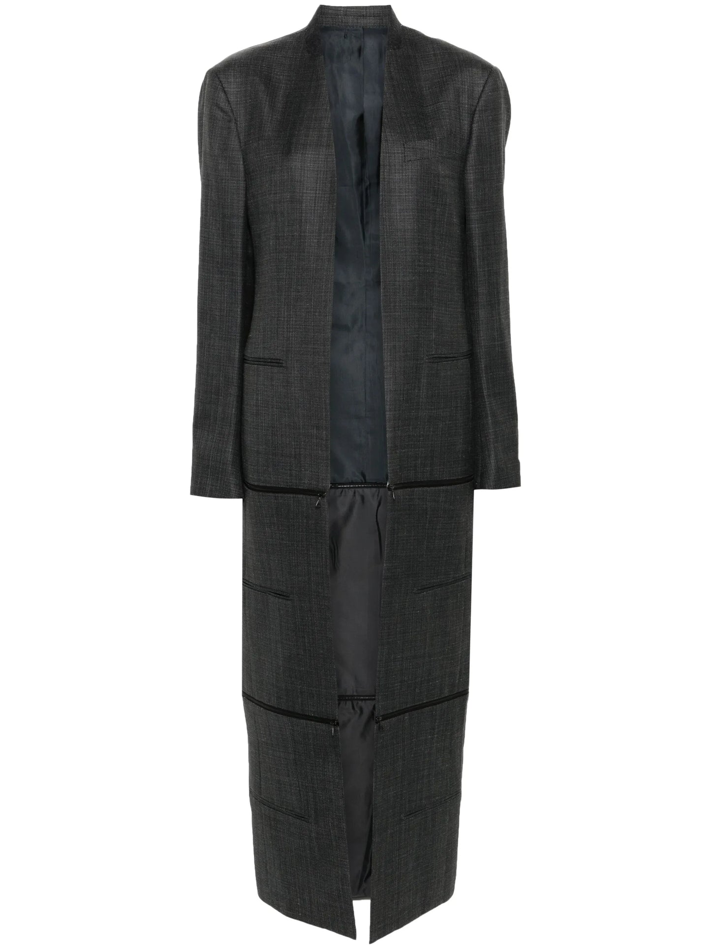x Zegna Transformer collarless coat