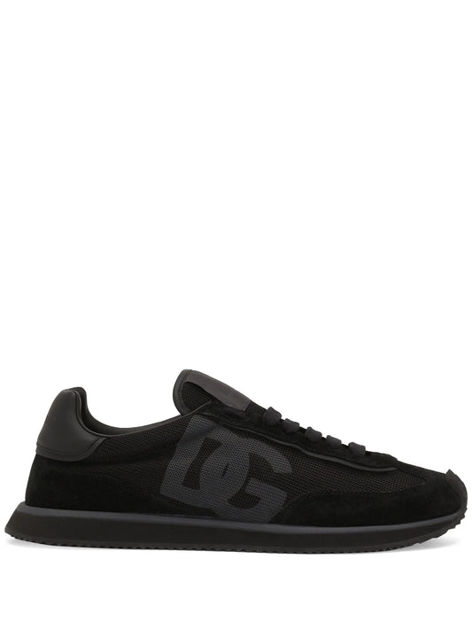 Cushion mixed-material sneakers