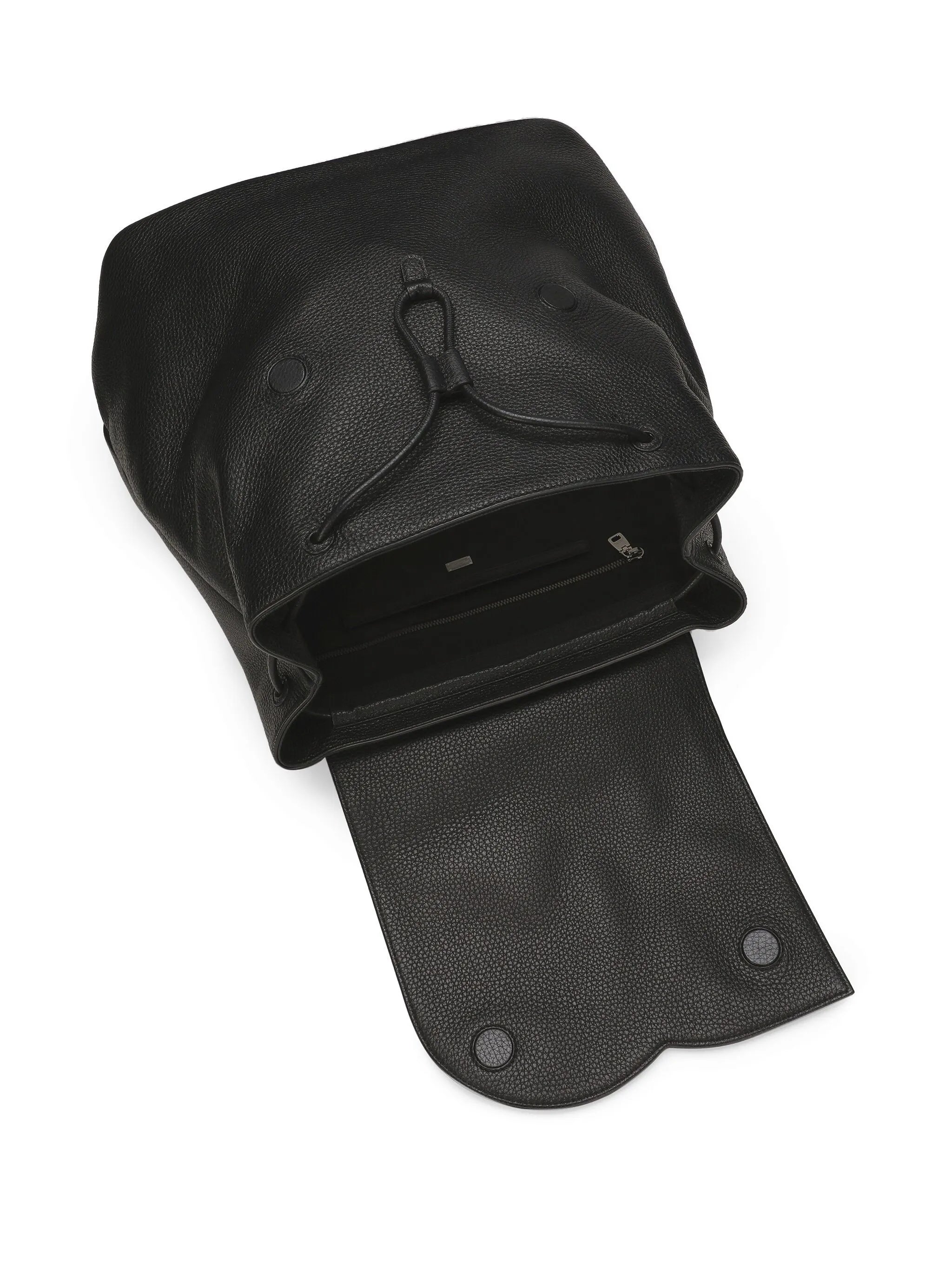 logo-embossed leather backpack