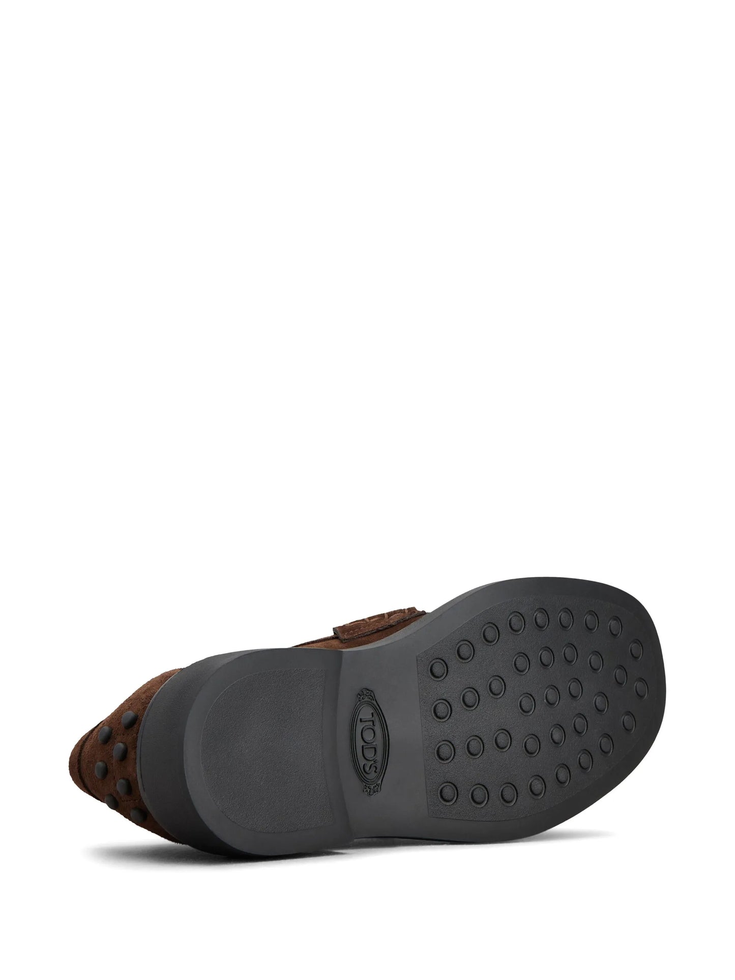 penny-slot suede loafers