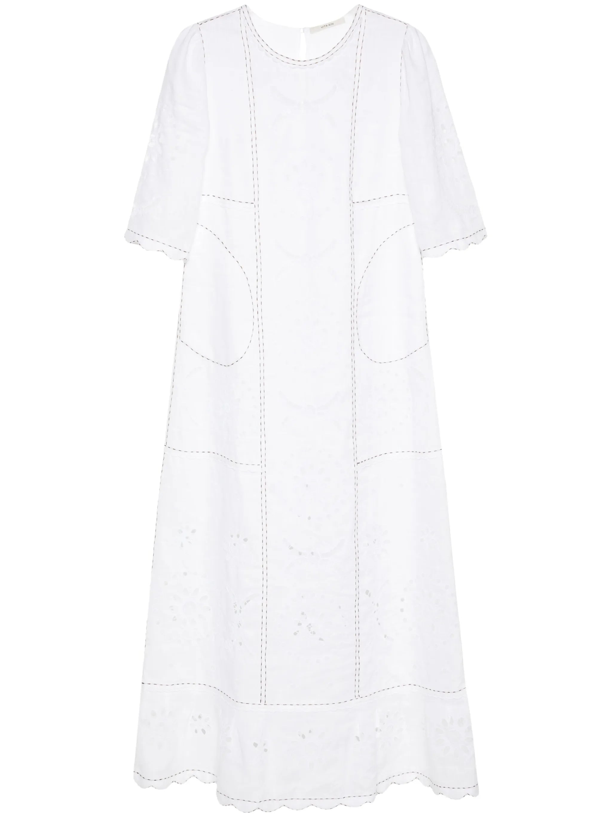 Dalida broderie-anglaise maxi dress