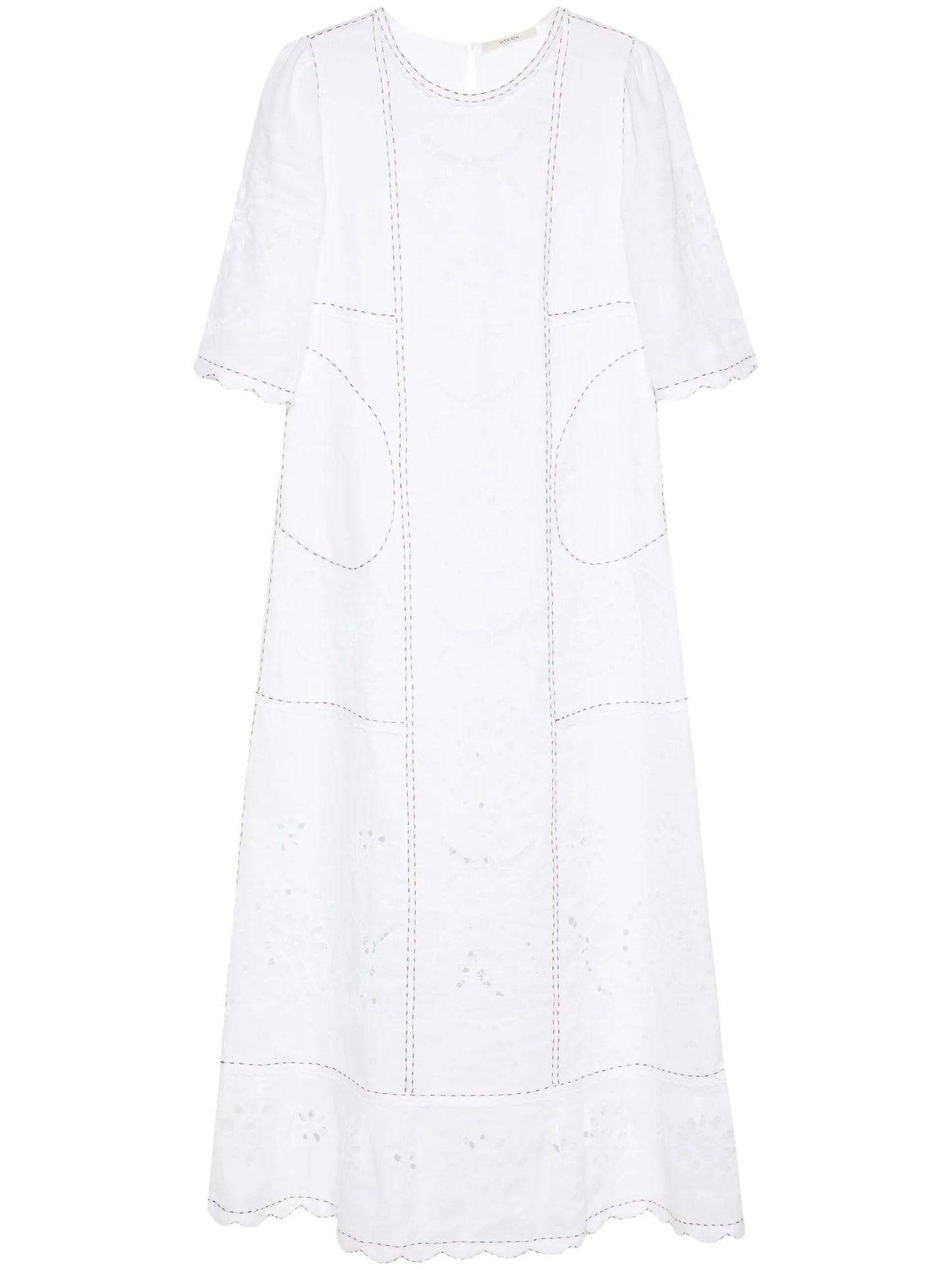 Dalida broderie-anglaise maxi dress