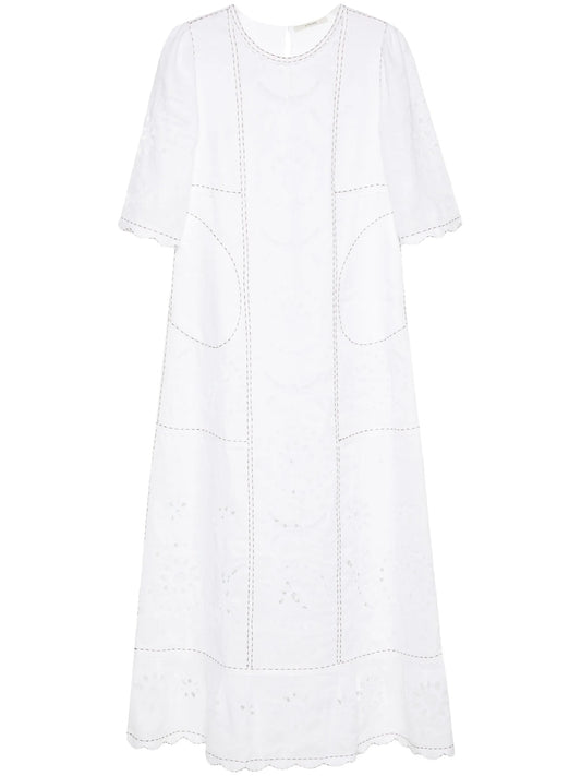 Dalida broderie-anglaise maxi dress