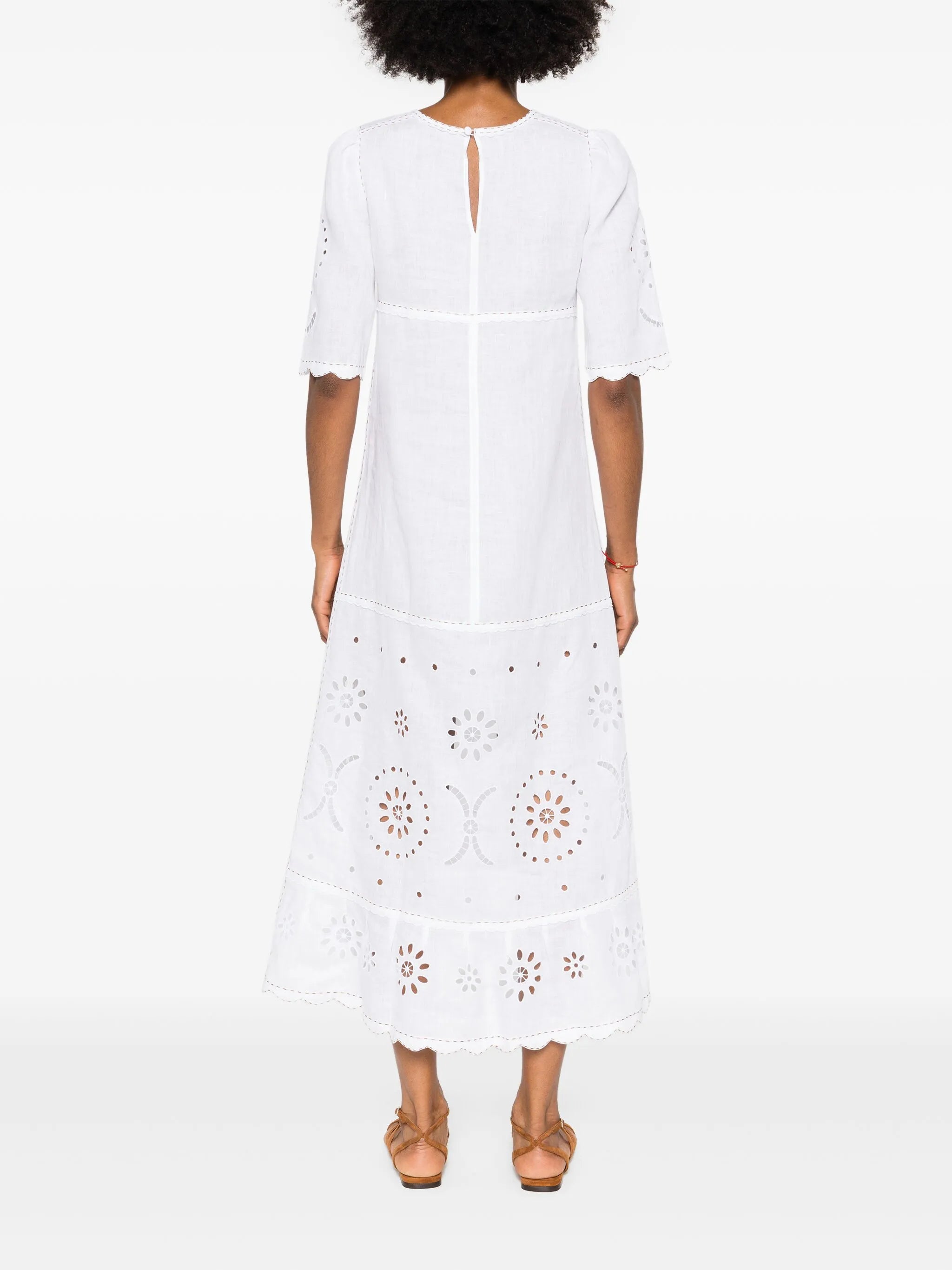 Dalida broderie-anglaise maxi dress