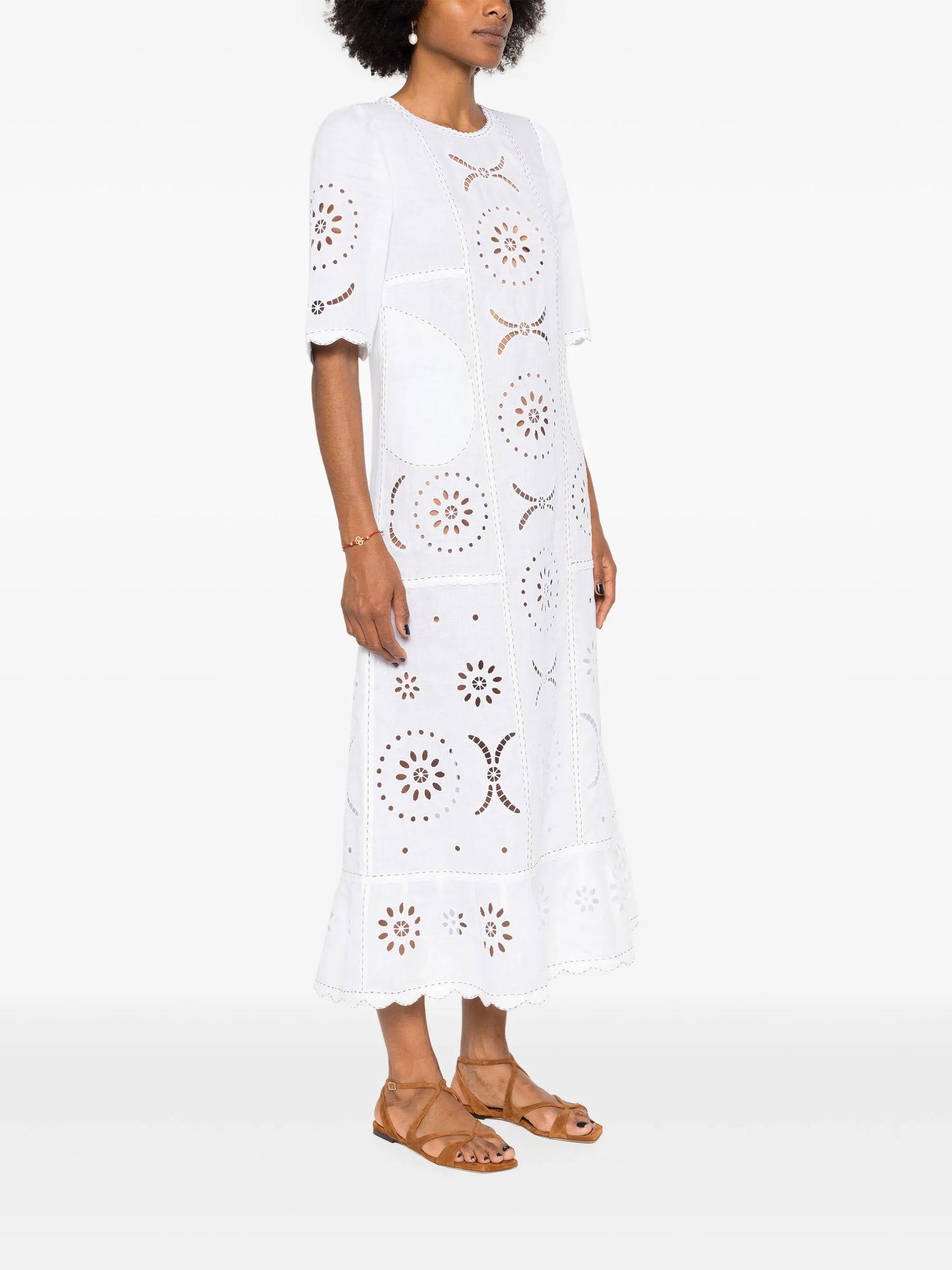 Dalida broderie-anglaise maxi dress